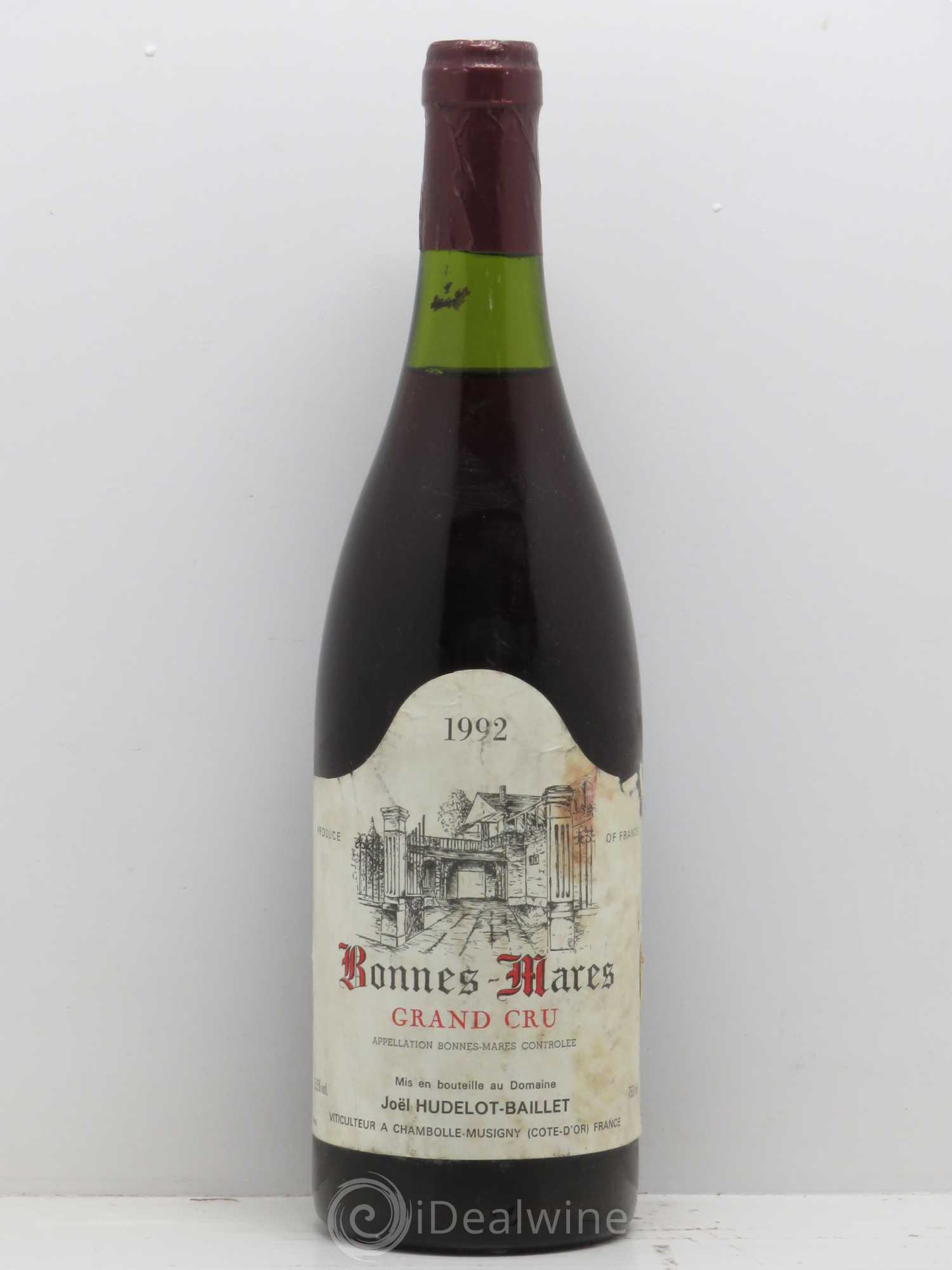 Bonnes-Mares Grand Cru Hudelot Baillet 1992 - Lot de 1 bouteille - 0