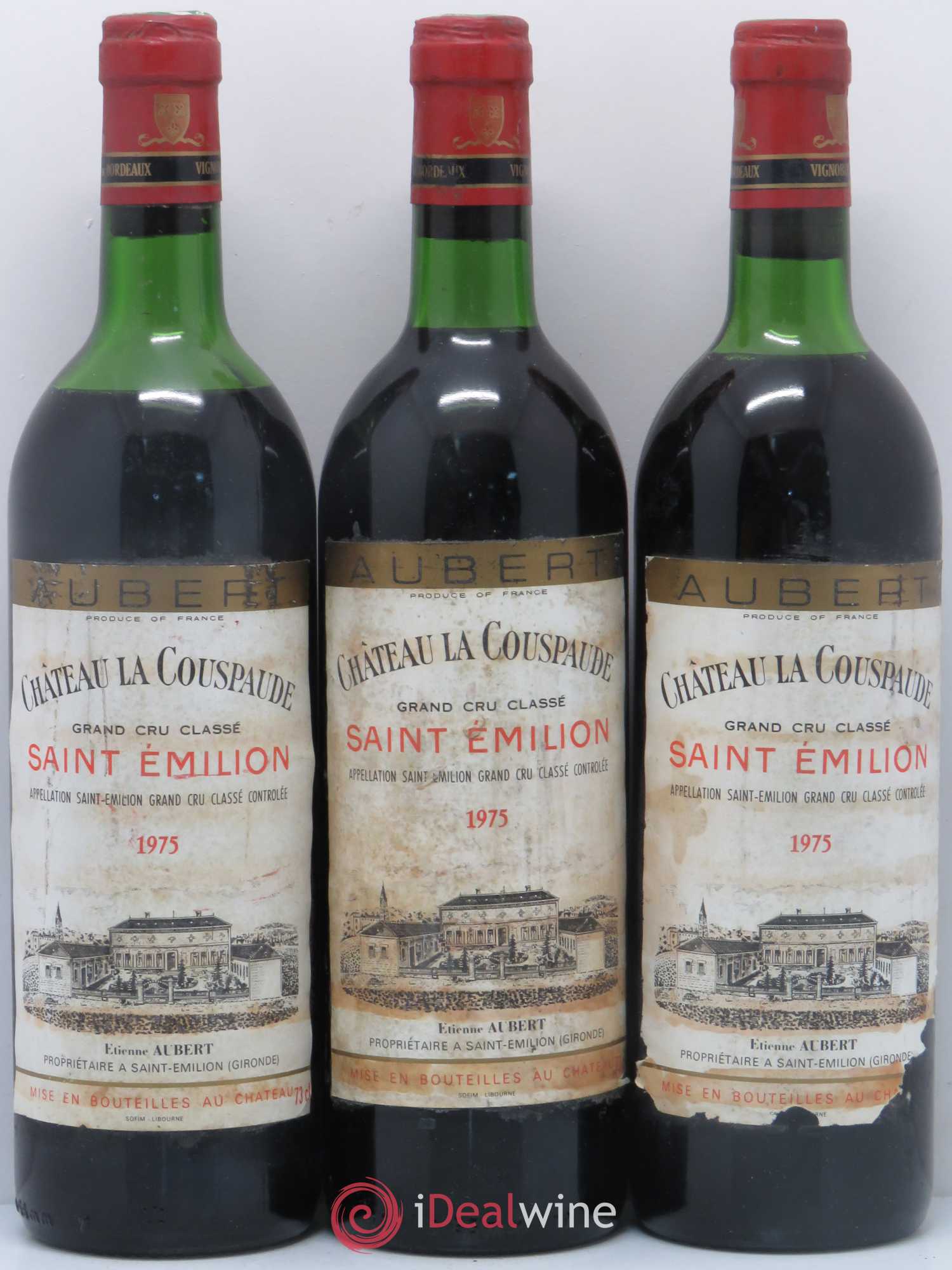 Château la Couspaude Grand Cru Classé 1975 - Posten von 3 Flaschen - 0