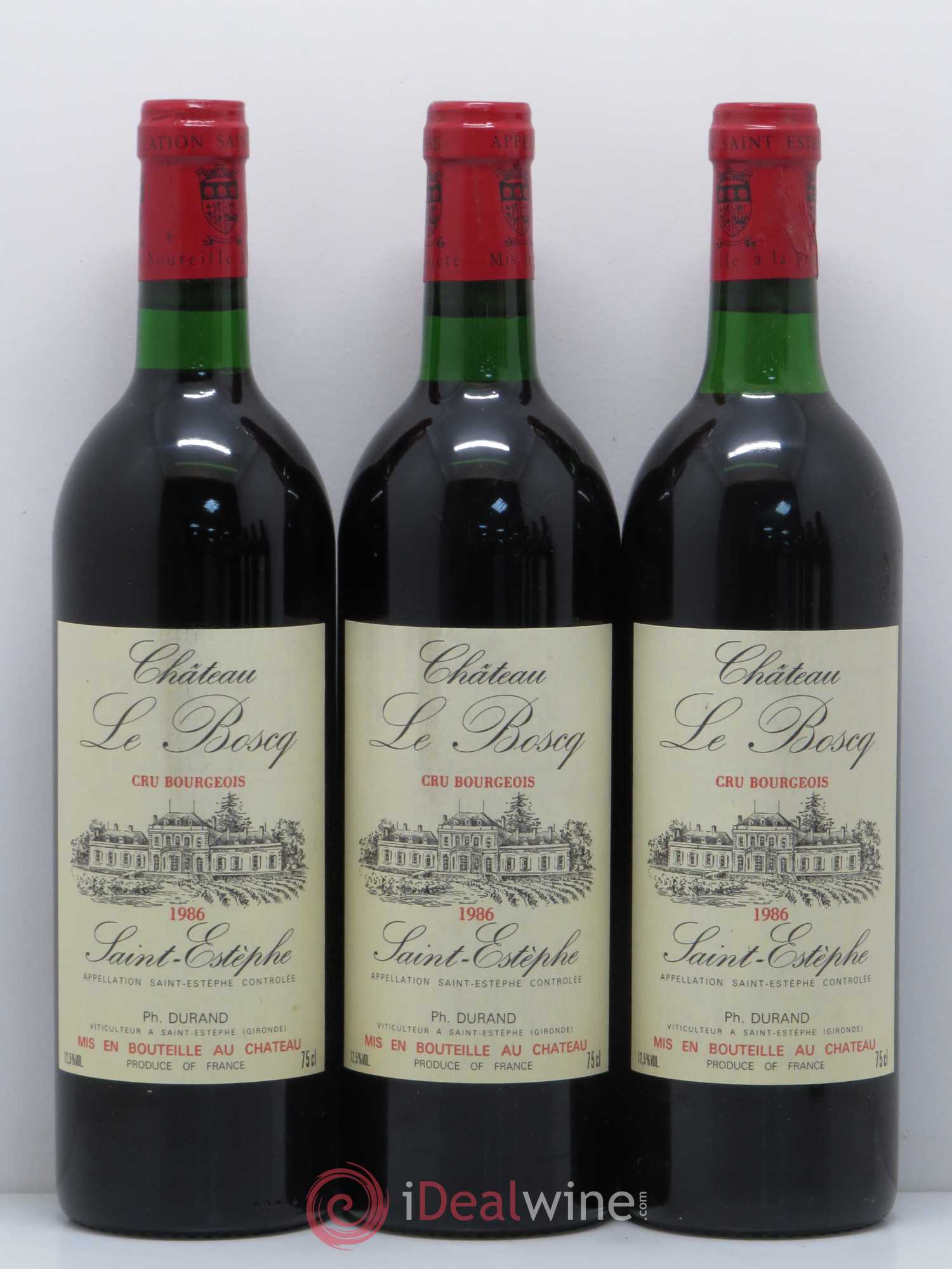 Château le Boscq Cru Bourgeois (sans prix de réserve) 1986 - Lot de 6 bouteilles - 1