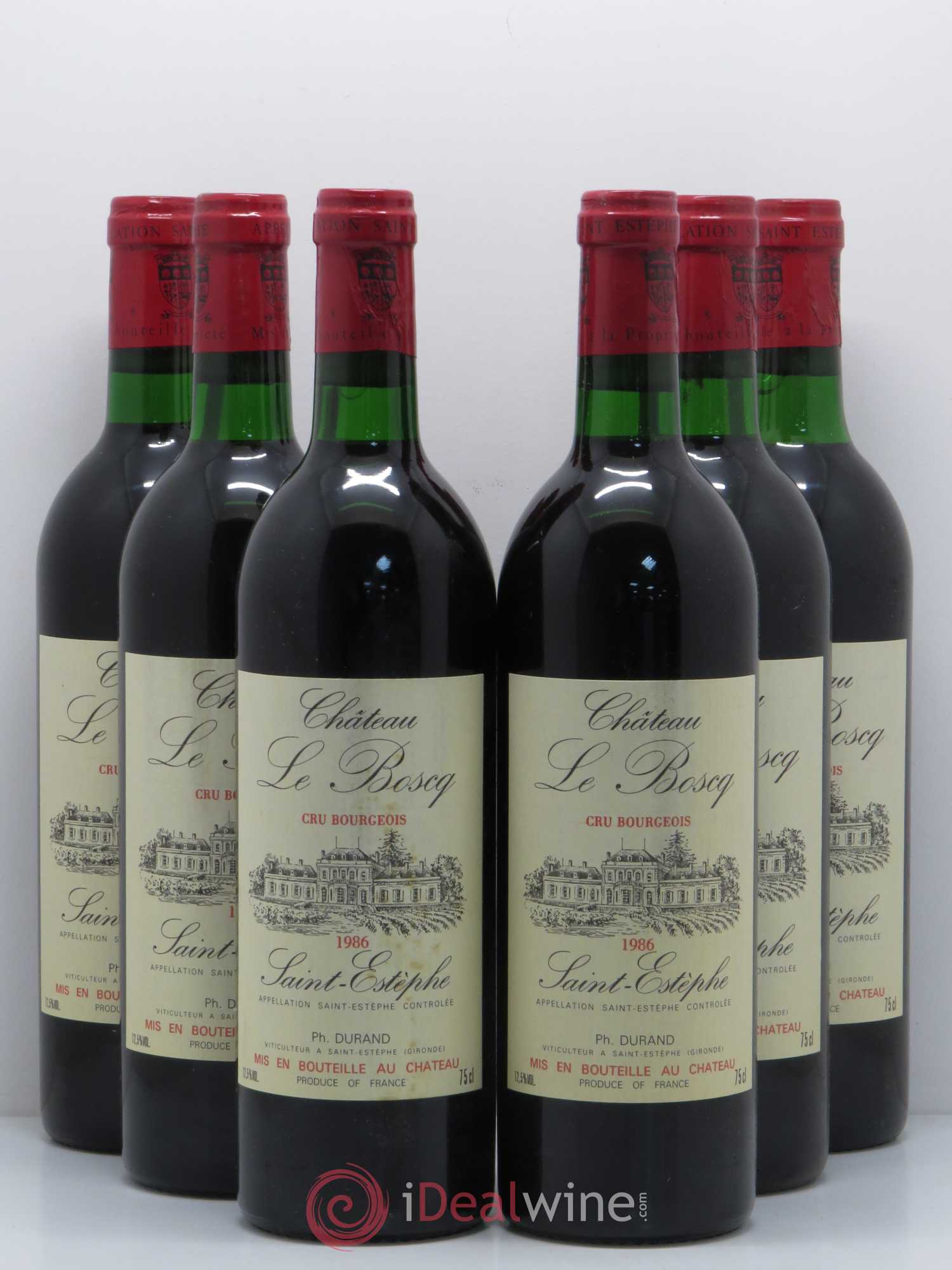Château le Boscq Cru Bourgeois (sans prix de réserve) 1986 - Lot de 6 bouteilles - 0