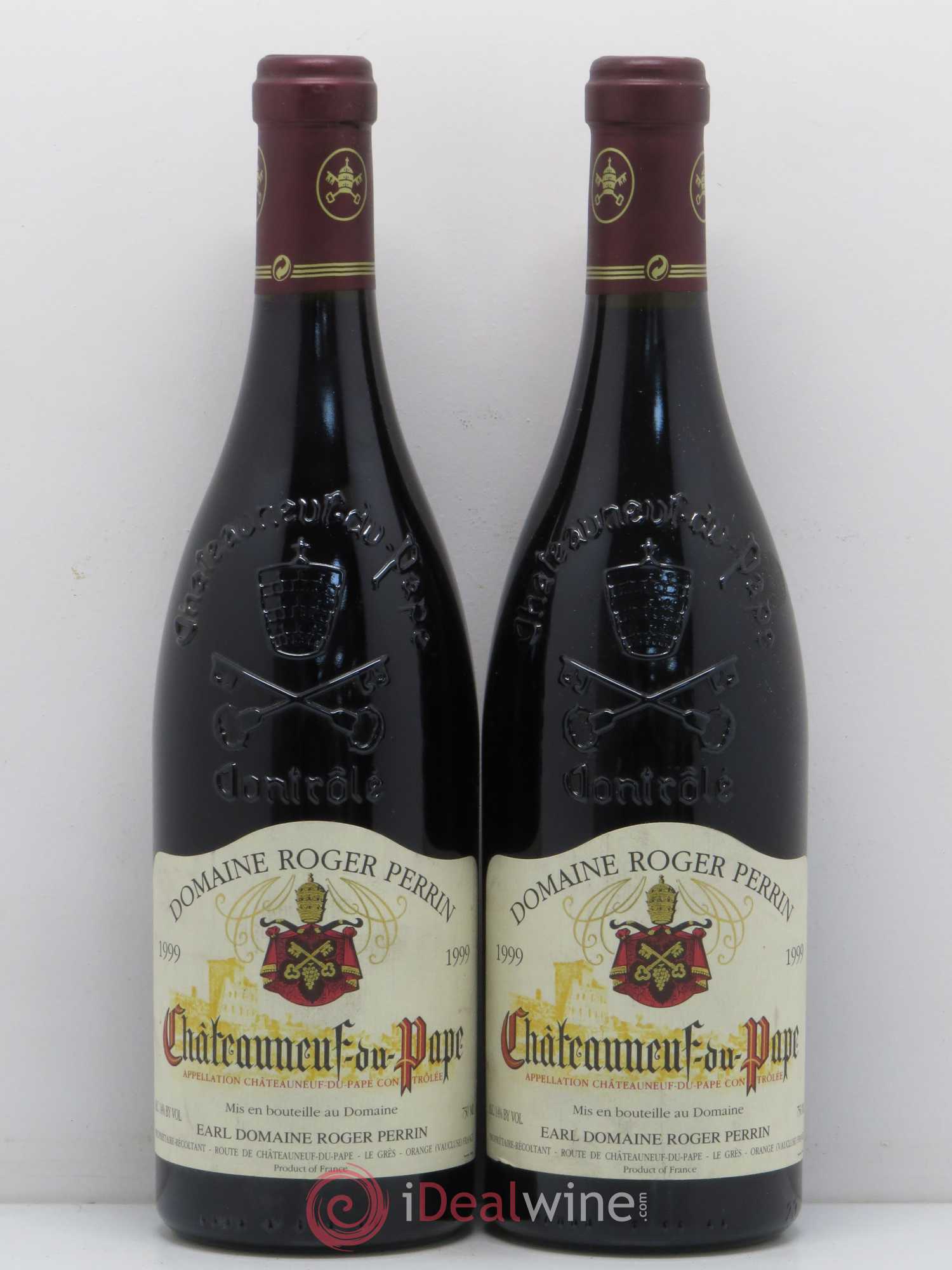 Châteauneuf-du-Pape Domaine Roger Perrin (sans prix de réserve) 1999 - Posten von 2 Flaschen - 0
