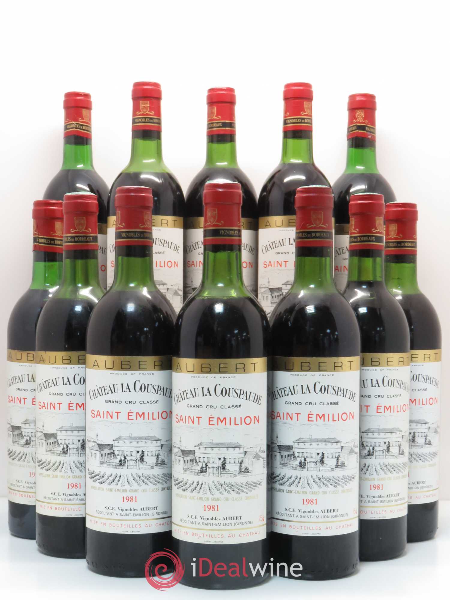 Château la Couspaude Grand Cru Classé 1981 - Lot de 12 bouteilles - 0