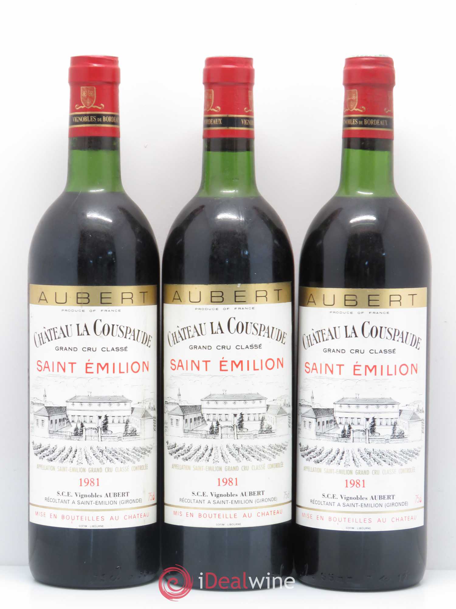 Château la Couspaude Grand Cru Classé 1981 - Lot de 6 bouteilles - 2