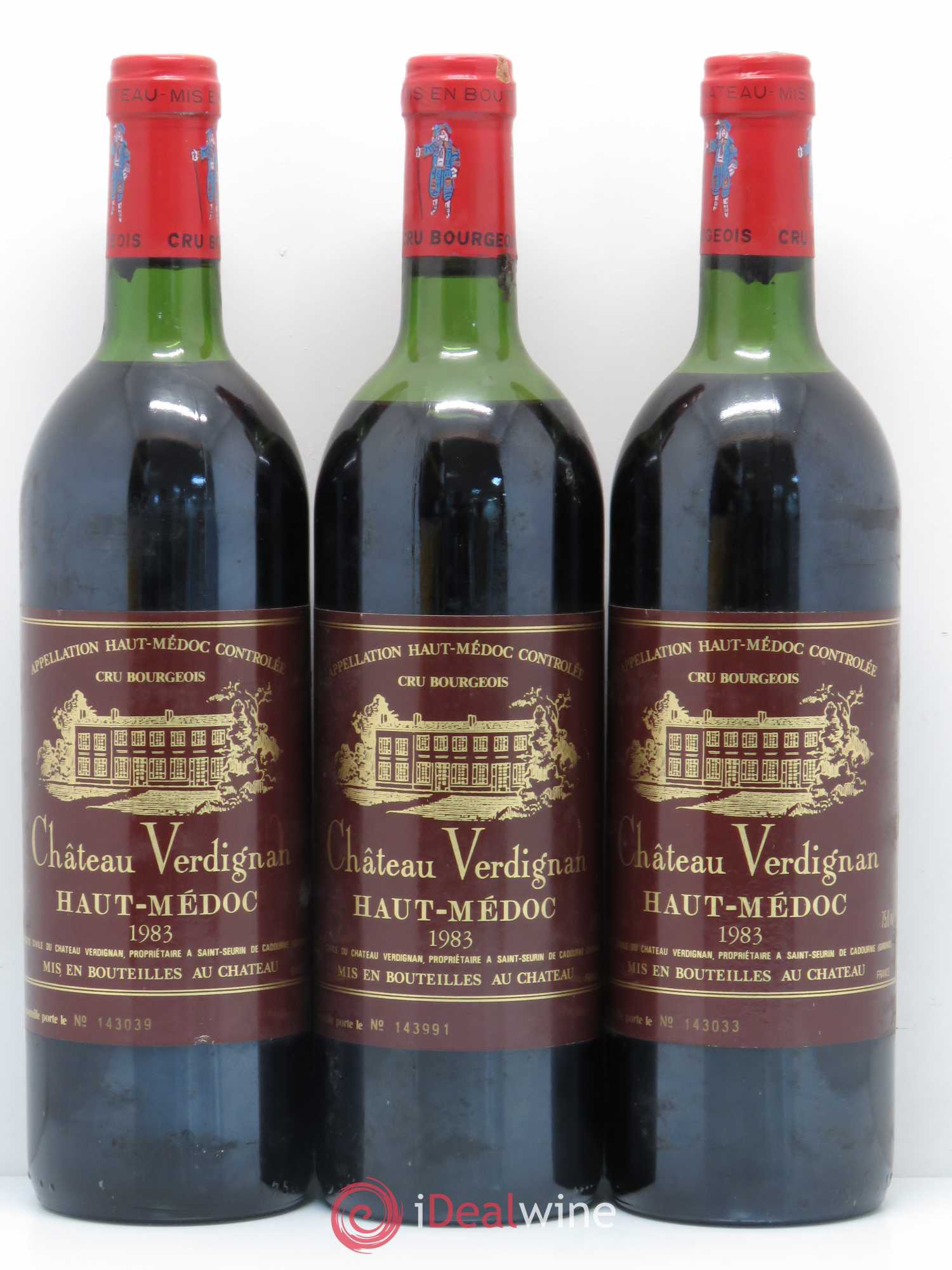 Château Verdignan Cru Bourgeois 1983 - Lot de 6 bouteilles - 1