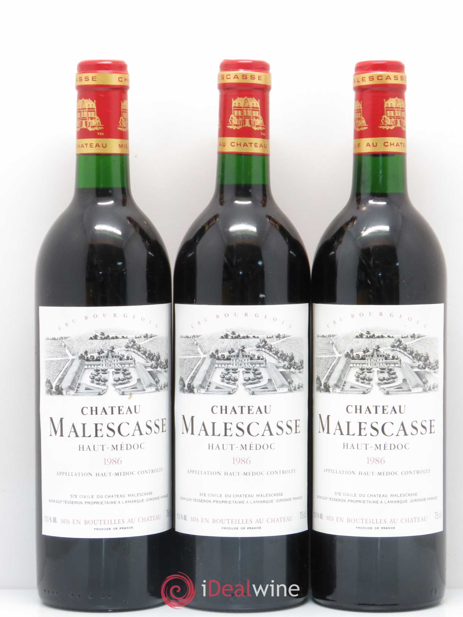 Château Malescasse Cru Bourgeois Exceptionnel 1986 - Lot de 12 bouteilles - 2