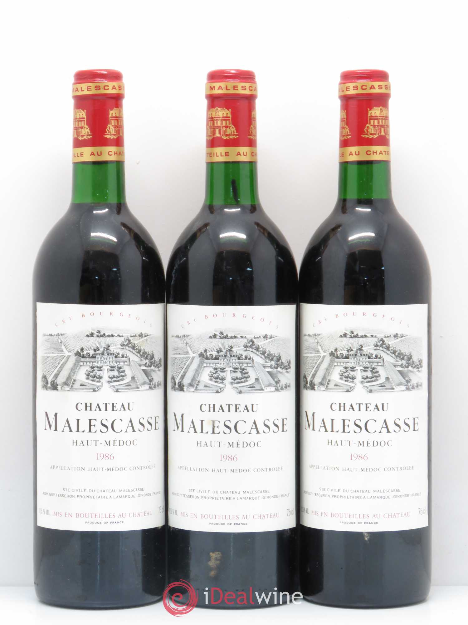 Château Malescasse Cru Bourgeois Exceptionnel 1986 - Lot de 6 bouteilles - 2