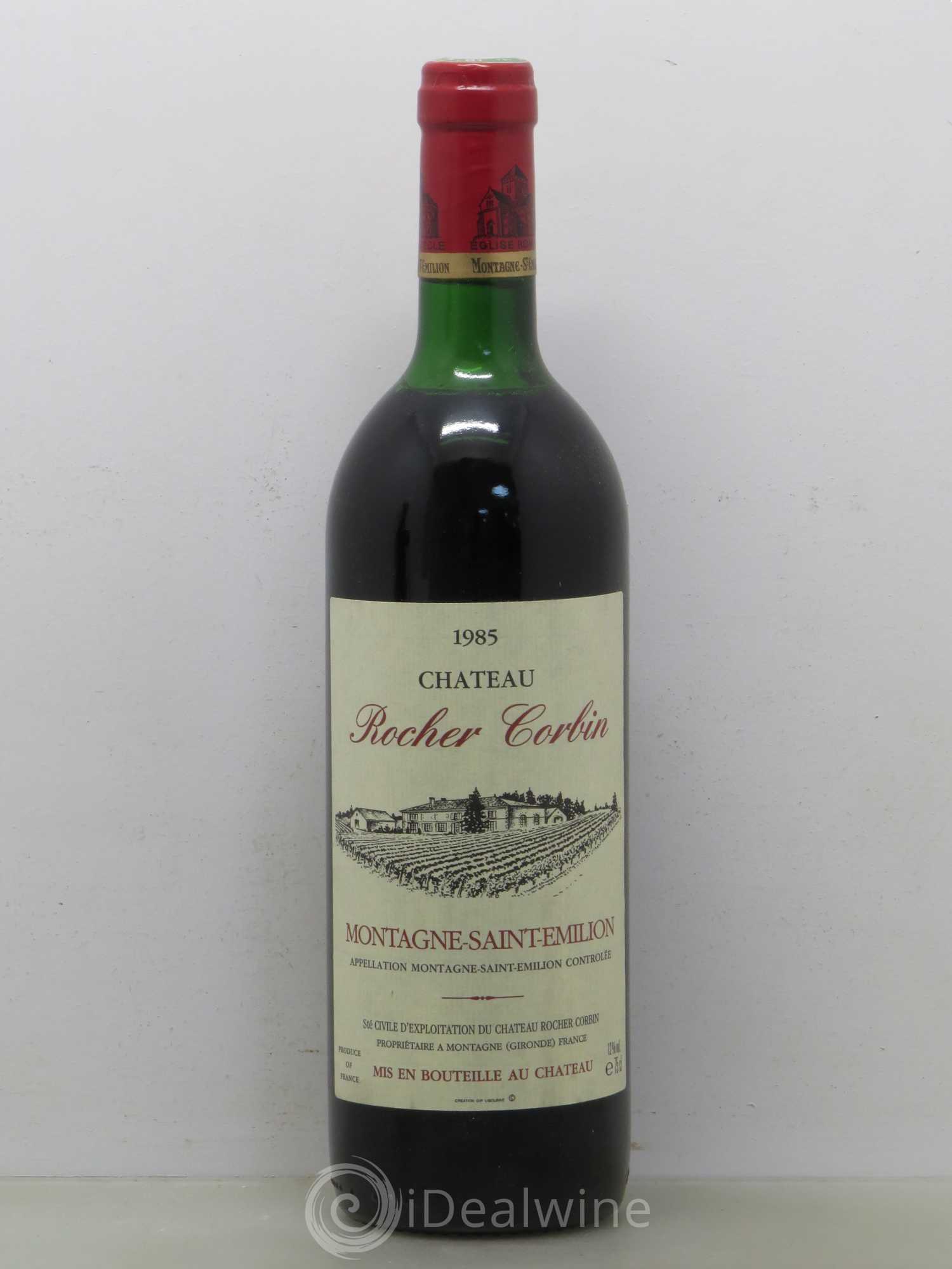 Bordeaux Château Corbin Montagne Saint Emilion 1985 - Posten von 1 Flasche - 0