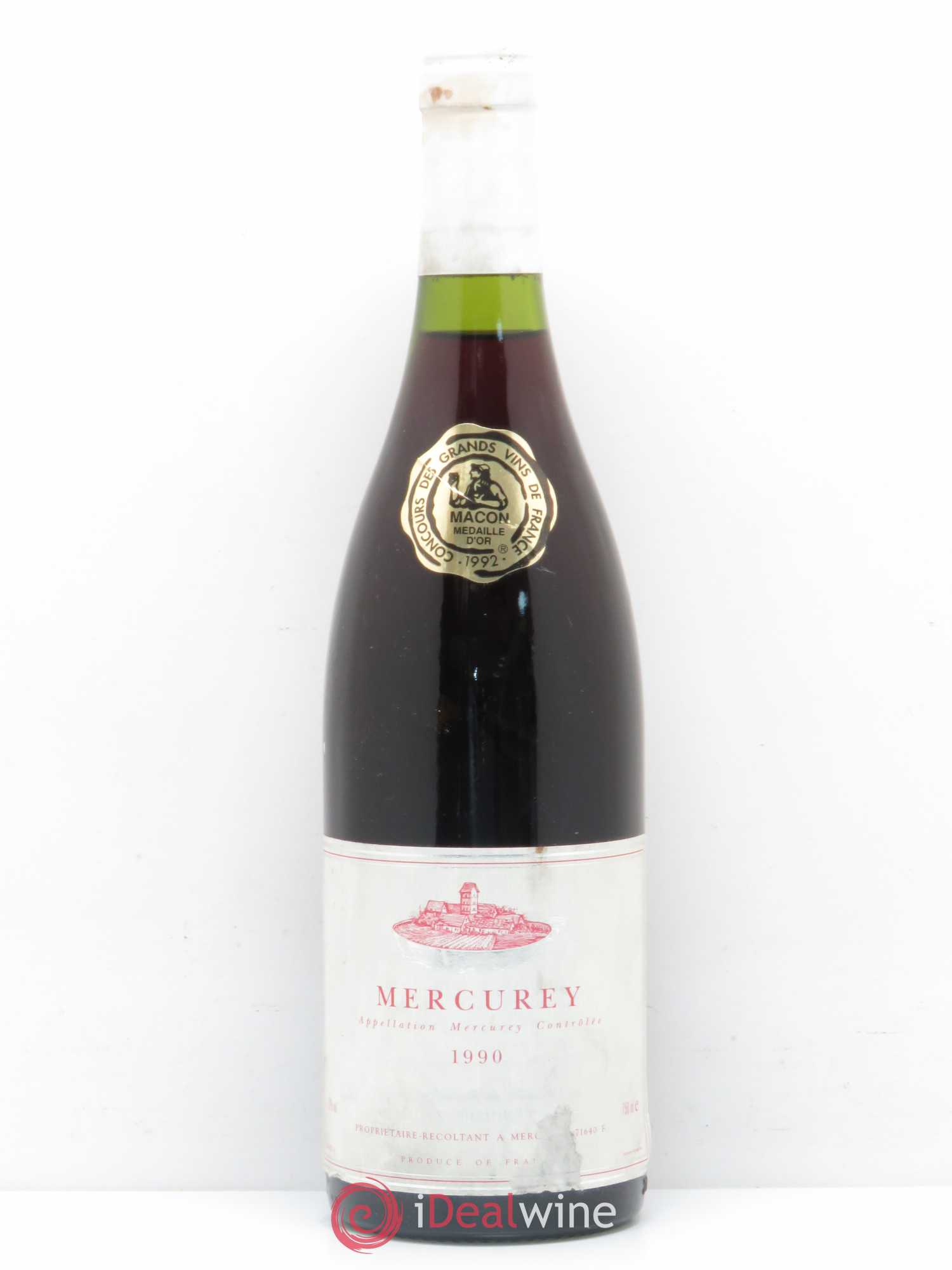 Mercurey Jean Raquillet (sans prix de réserve) 1990 - Posten von 1 Flasche - 0