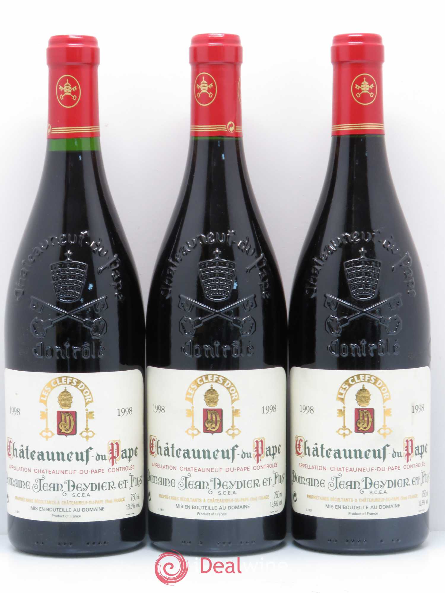 Châteauneuf-du-Pape Les Clefs D'Or Domaine Jean Deydier 1998 - Lot de 5 bouteilles - 1