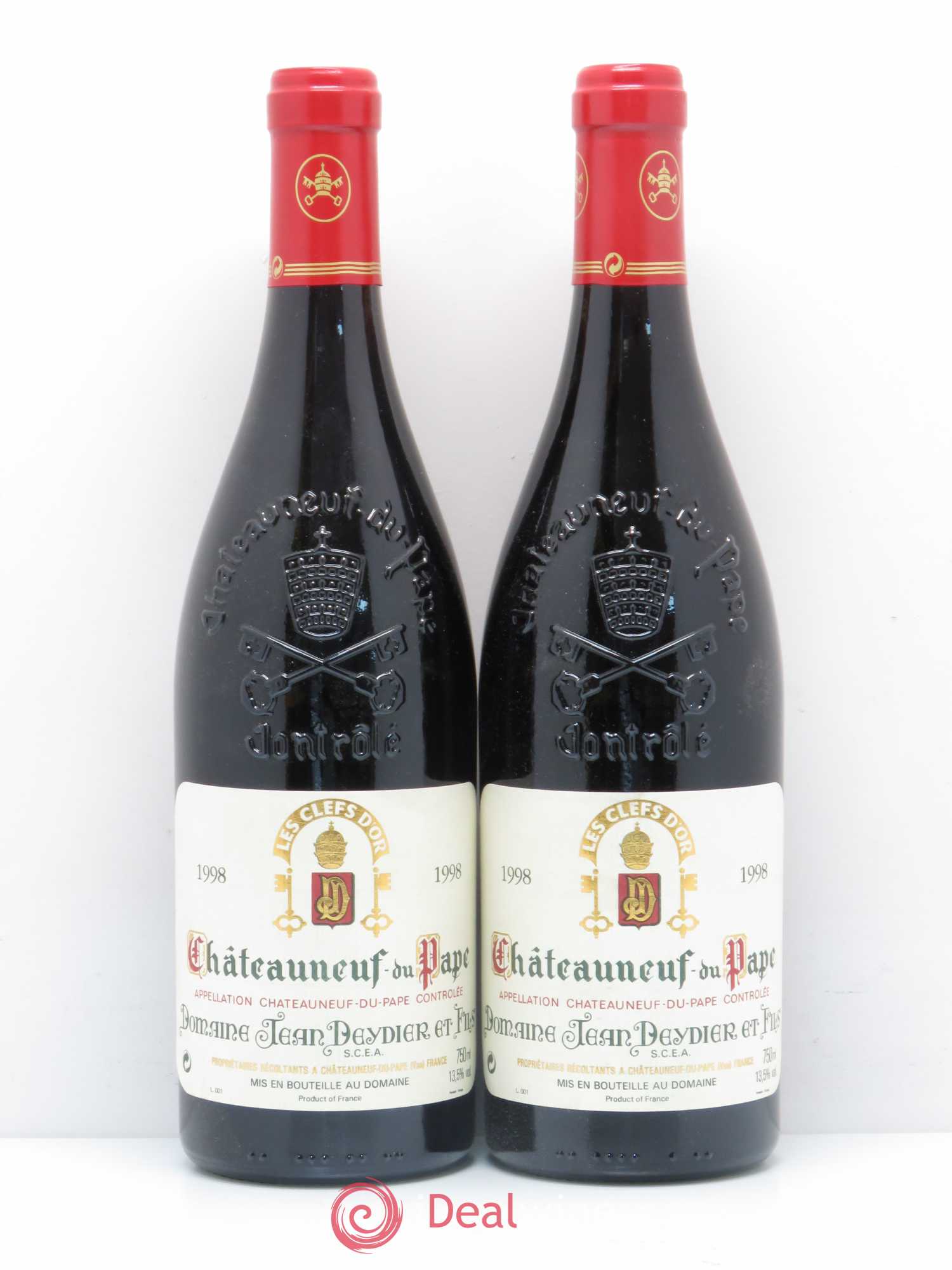 Châteauneuf-du-Pape Les Clefs D'Or Domaine Jean Deydier 1998 - Lot de 5 bouteilles - 2