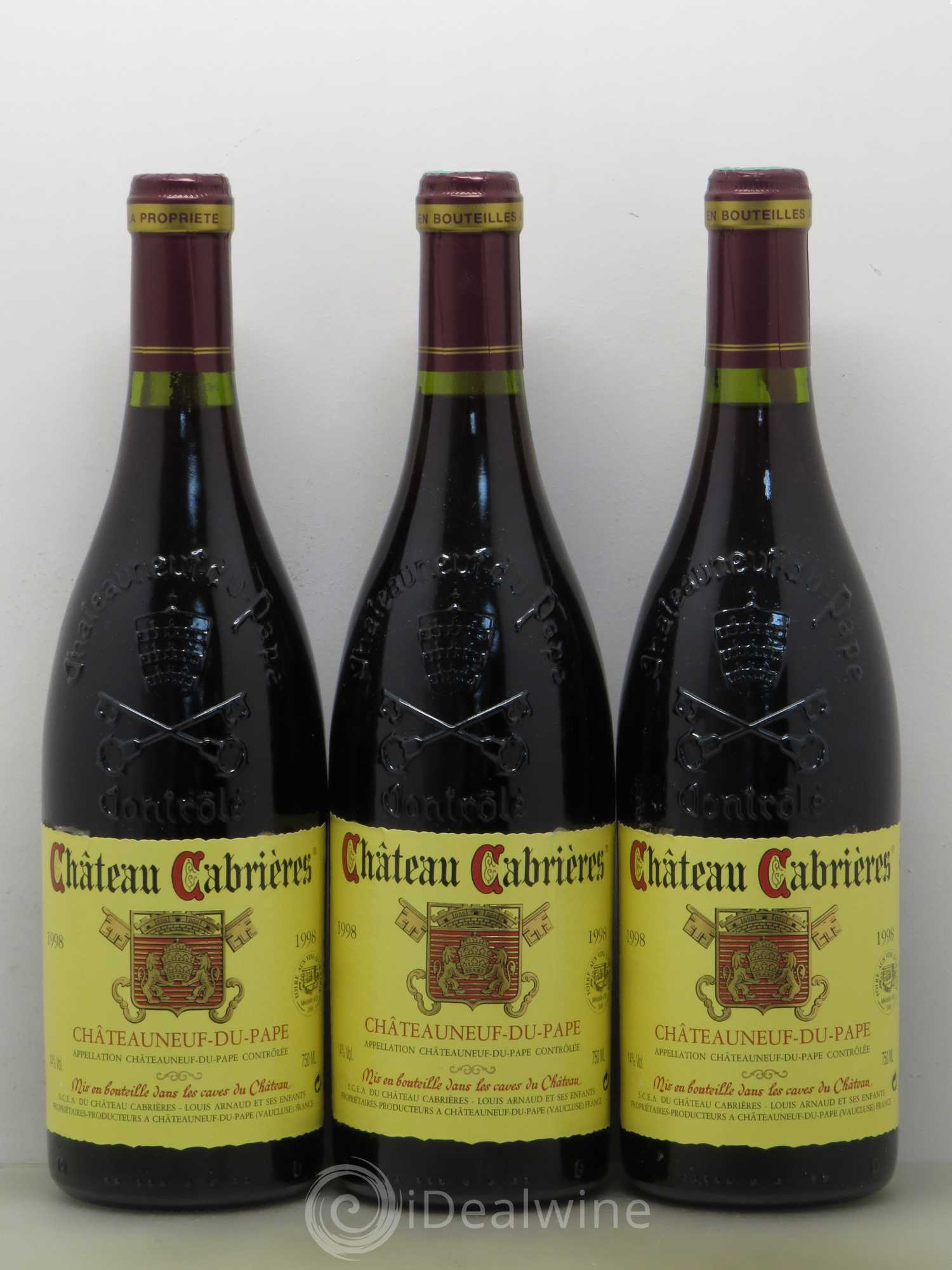Châteauneuf-du-Pape Château Cabrieres 1998 - Lot de 6 bouteilles - 2
