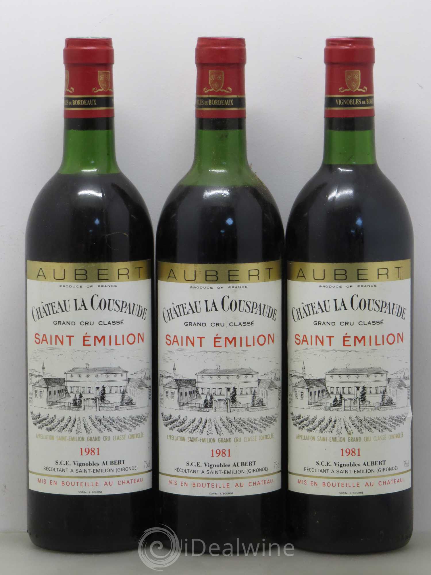 Château la Couspaude Grand Cru Classé 1981 - Lot de 6 bouteilles - 2