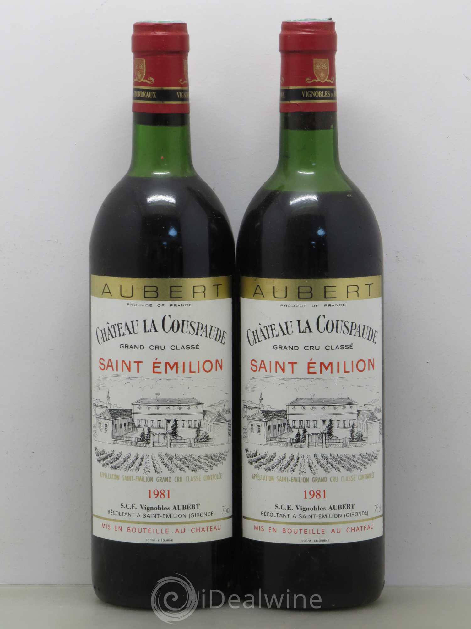 Château la Couspaude Grand Cru Classé (sans prix de réserve) 1981 - Lot de 5 bouteilles - 2