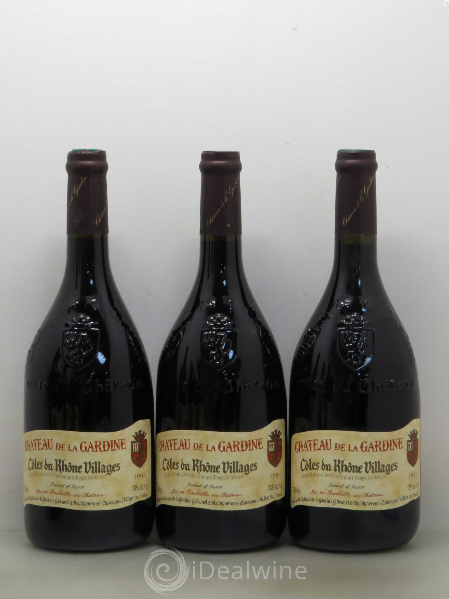 Côtes-du-Rhône Château de La Gardine (sans prix de réserve) 1998 - Posten von 6 Flaschen - 1