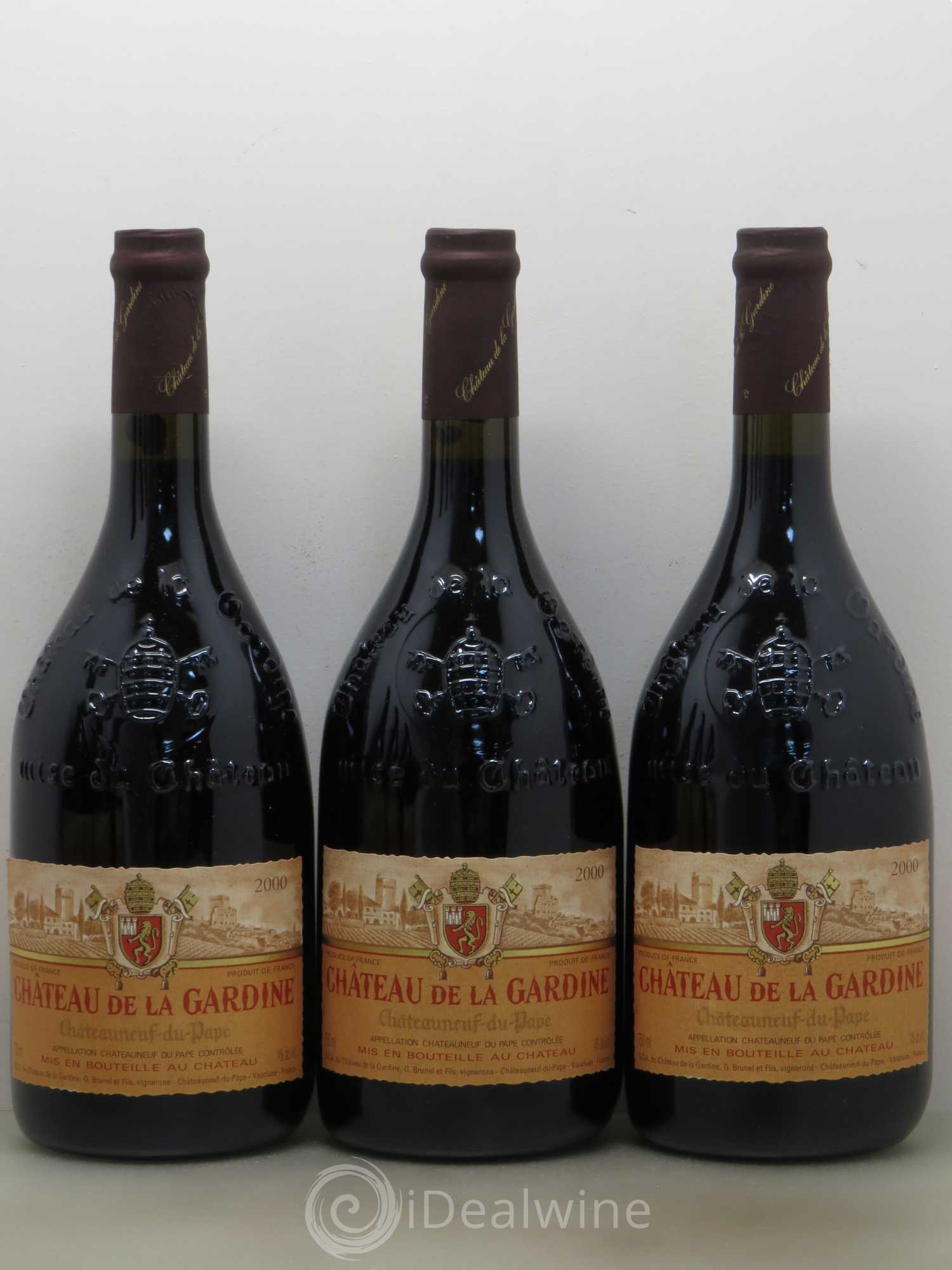 Châteauneuf-du-Pape Château de La Gardine Famille Brunel (sans prix de réserve) 2000 - Lot de 6 bouteilles - 2