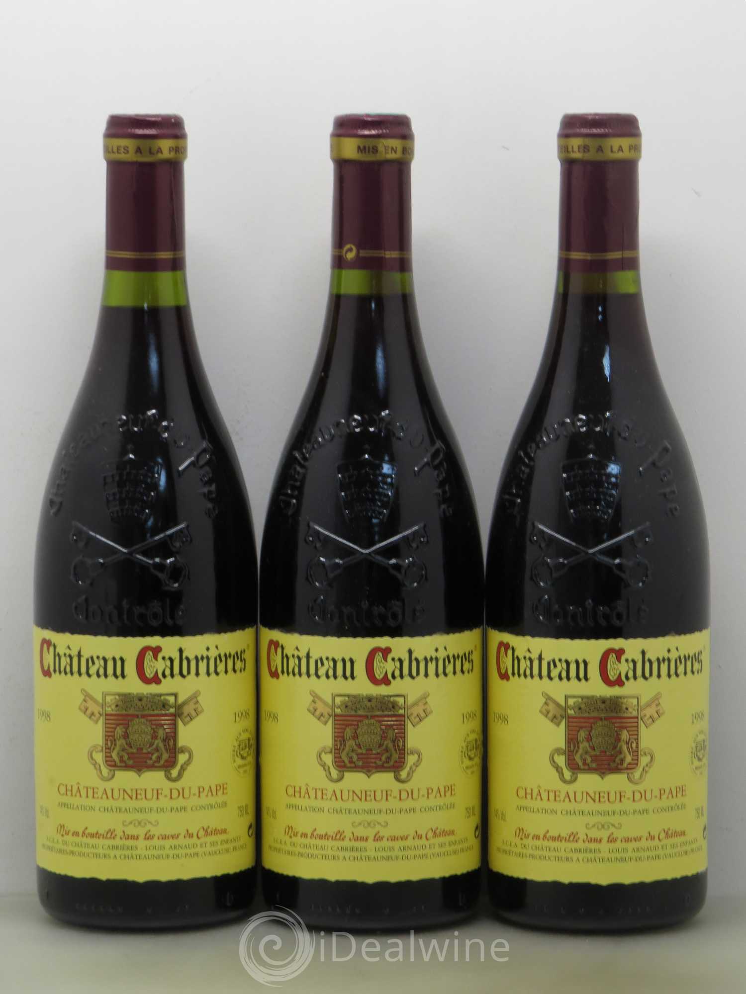 Châteauneuf-du-Pape Château Cabrieres 1998 - Lot de 12 bouteilles - 4