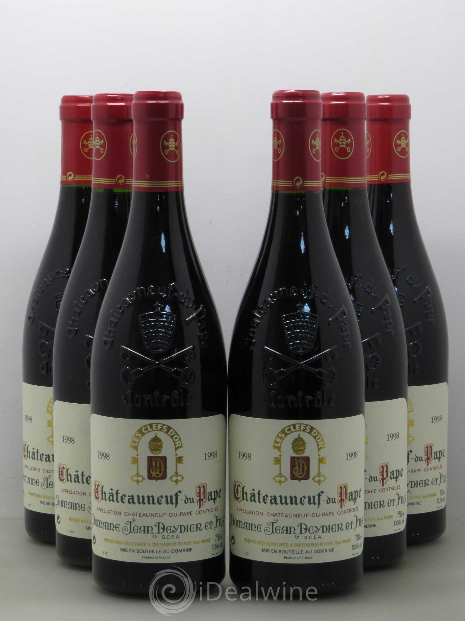 Châteauneuf-du-Pape Les Clefs D'Or Jean Deydier 1998 - Posten von 6 Flaschen - 0