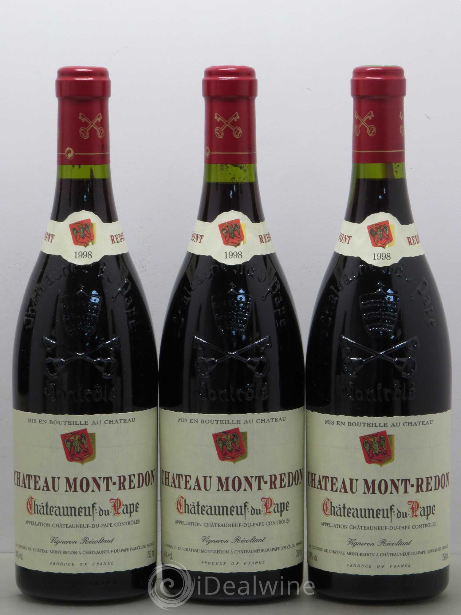 Châteauneuf-du-Pape Château Mont-Redon Famille Abeille-Fabre 1998 - Lot de 6 bouteilles - 1