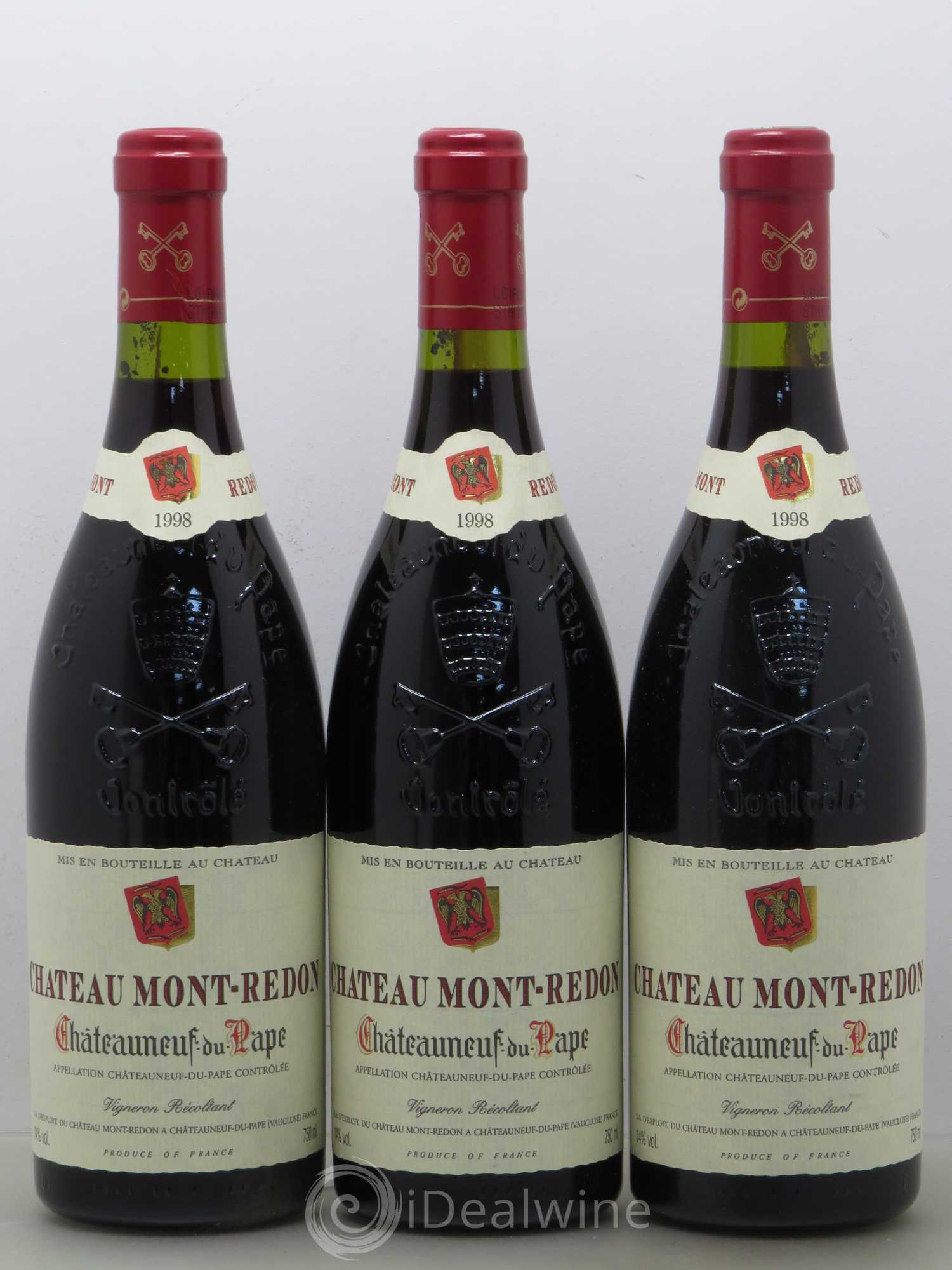 Châteauneuf-du-Pape Château Mont-Redon Famille Abeille-Fabre 1998 - Lot de 6 bouteilles - 2
