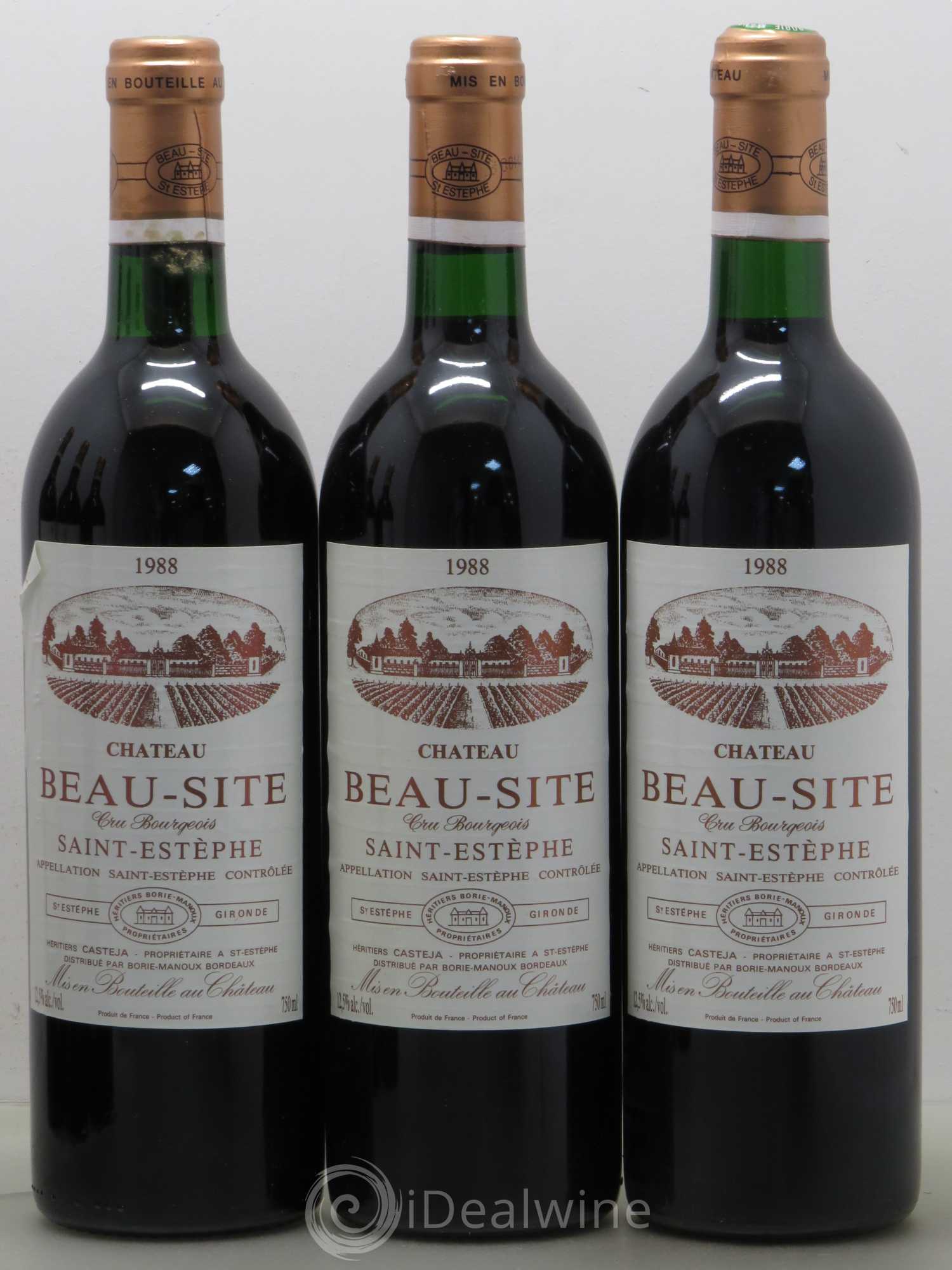 Château Beau Site Cru Bourgeois 1988 - Lot de 6 bouteilles - 1