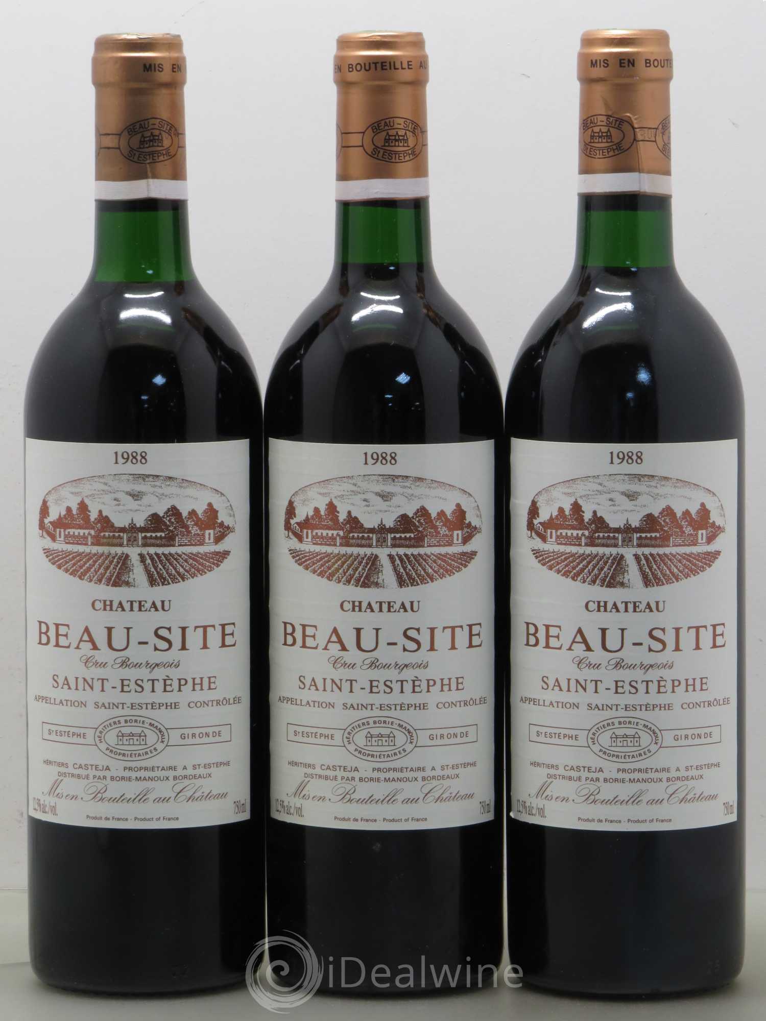 Château Beau Site Cru Bourgeois 1988 - Lot de 6 bouteilles - 2