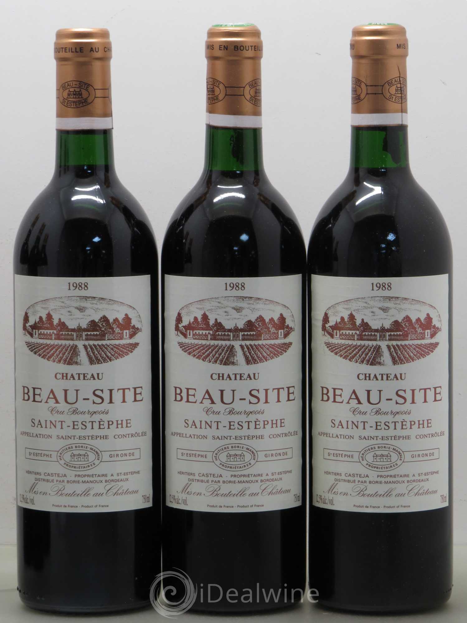 Château Beau Site Cru Bourgeois 1988 - Lot de 6 bouteilles - 1