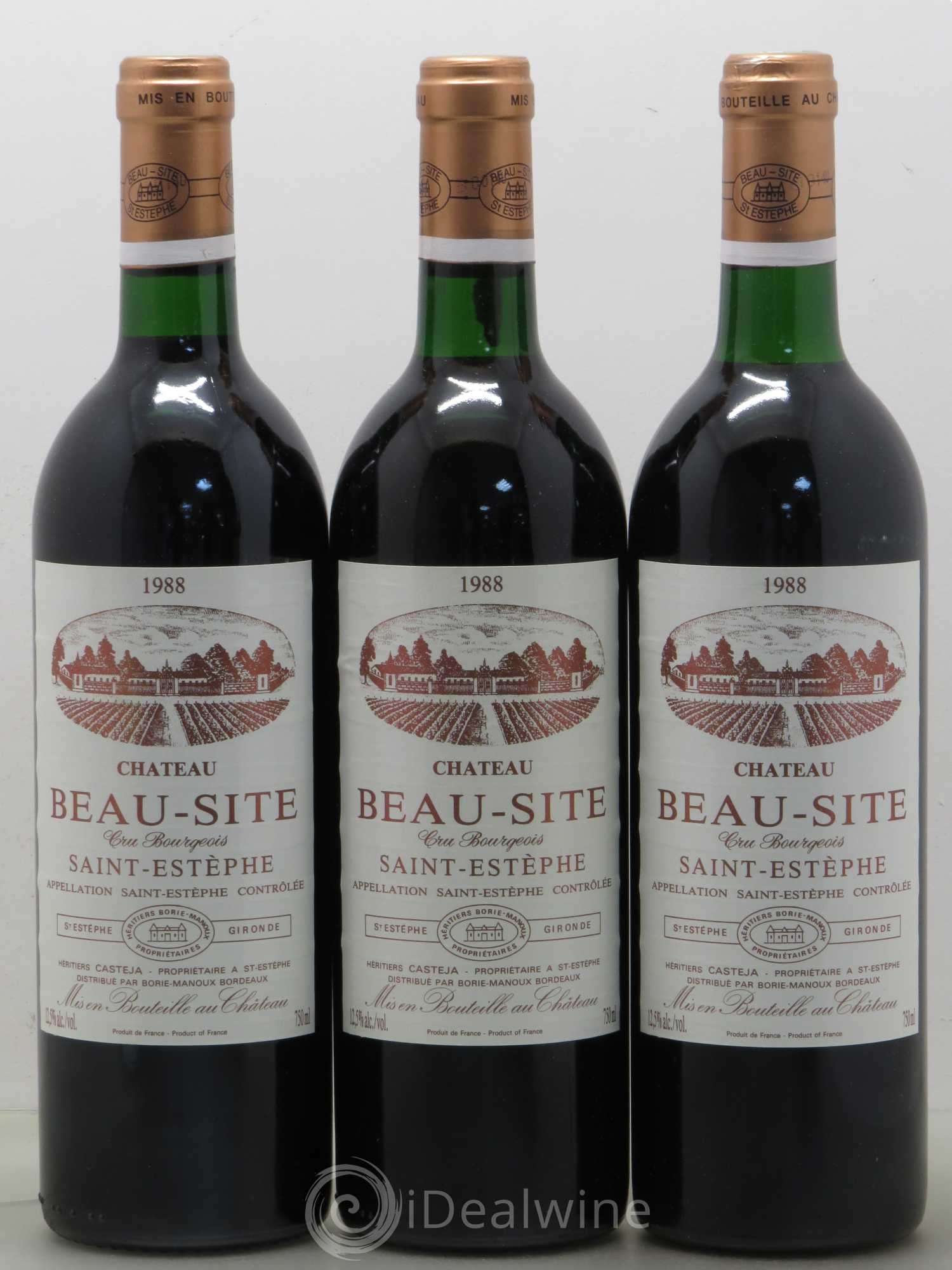 Château Beau Site Cru Bourgeois 1988 - Lot de 6 bouteilles - 2