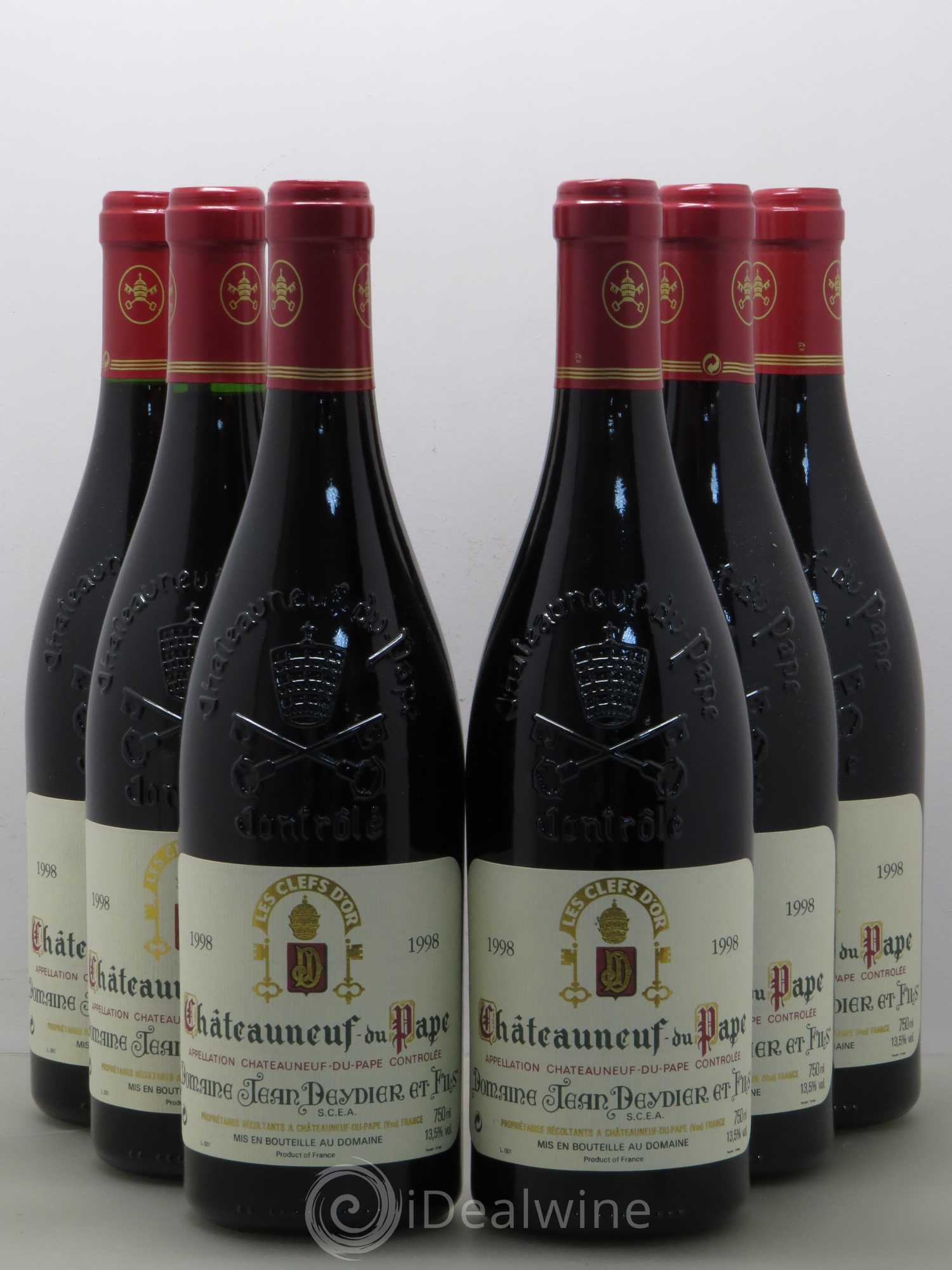 Châteauneuf-du-Pape Les Clefs D'Or Jean Deydier 1998 - Posten von 6 Flaschen - 0