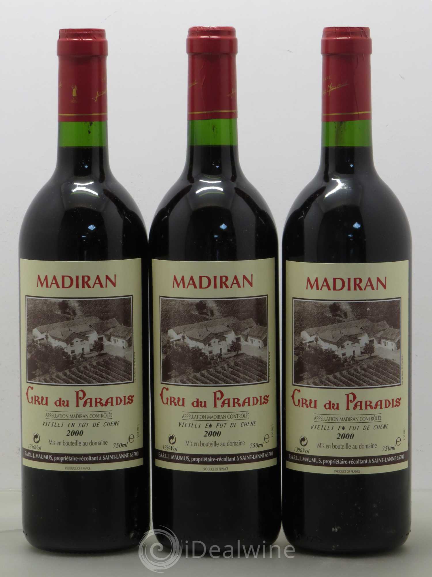 Madiran Cru du paradis Maumus (sans prix de réserve) 2000 - Posten von 6 Flaschen - 2