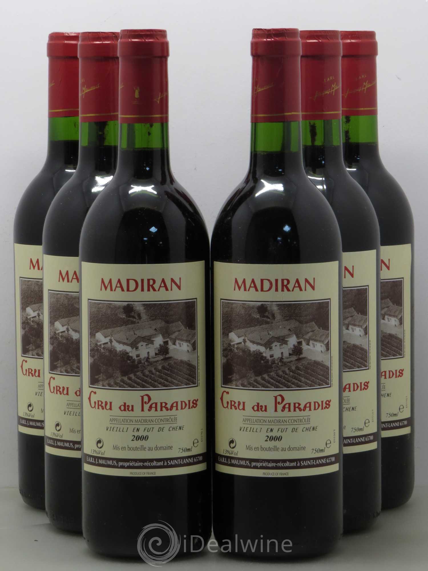 Madiran Cru du paradis Maumus (sans prix de réserve) 2000 - Posten von 6 Flaschen - 0