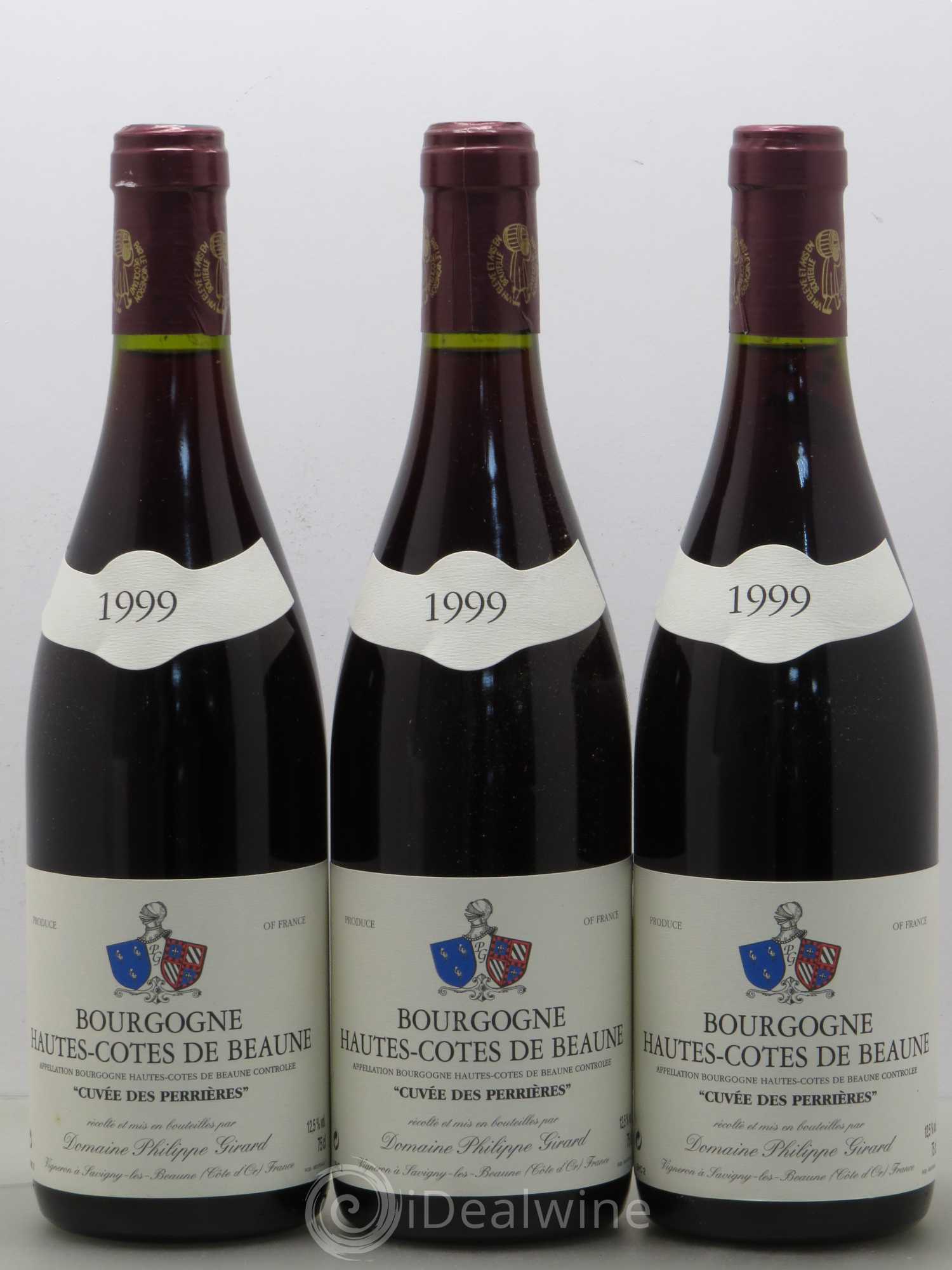 Hautes-Côtes de Beaune Cuvee Des Perrieres Domaine Philippe Girard (sans prix de réserve) 1999 - Posten von 6 Flaschen - 2