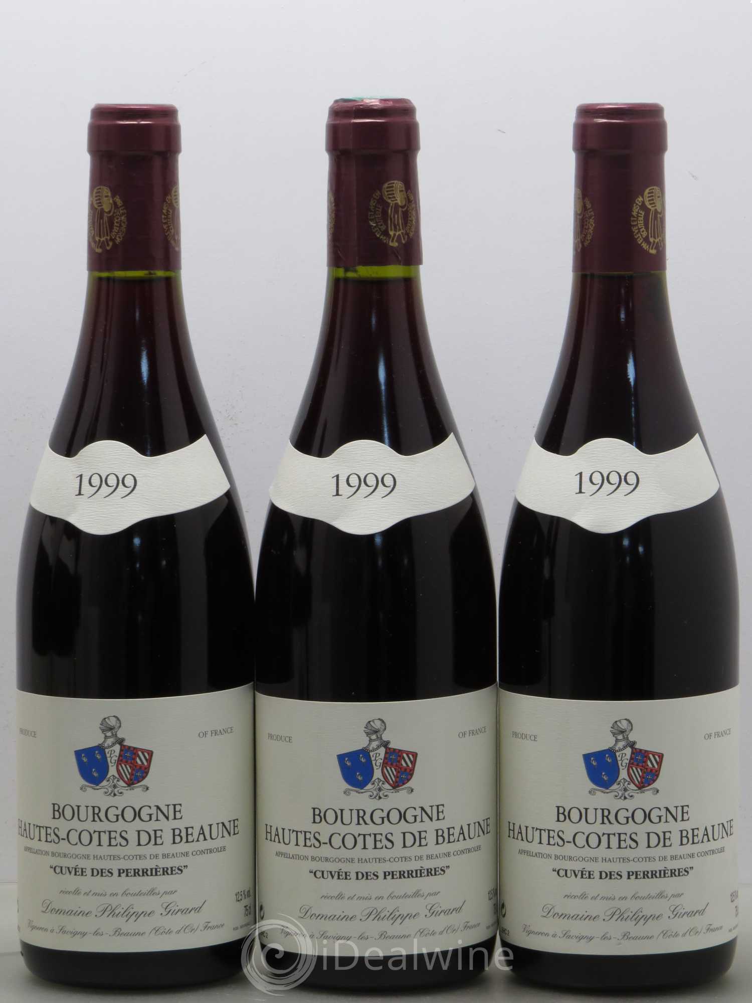 Hautes-Côtes de Beaune Cuvee Des Perrieres Domaine Philippe Girard (sans prix de réserve) 1999 - Posten von 6 Flaschen - 1