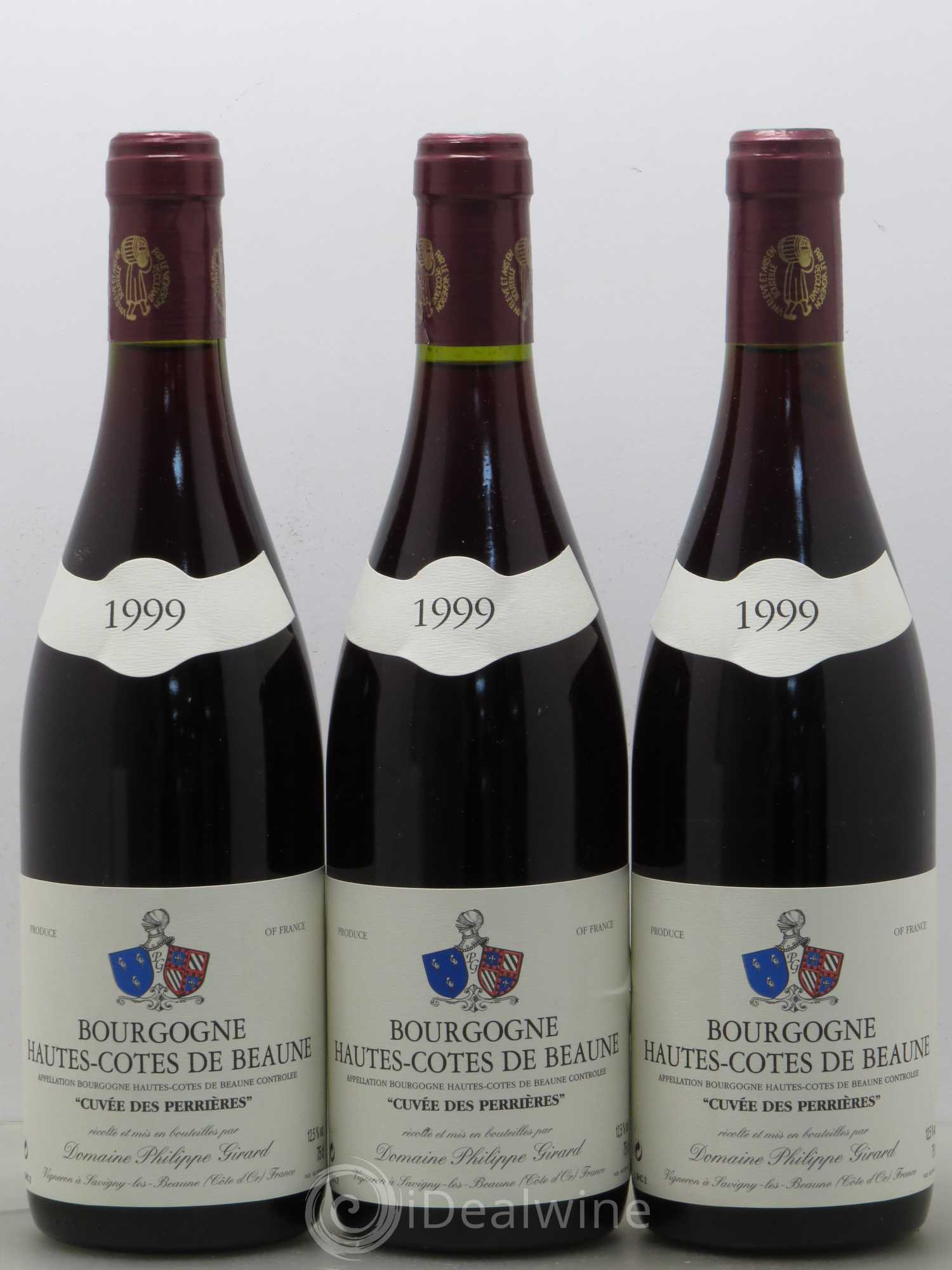 Hautes-Côtes de Beaune Cuvee Des Perrieres Domaine Philippe Girard (sans prix de réserve) 1999 - Posten von 6 Flaschen - 2