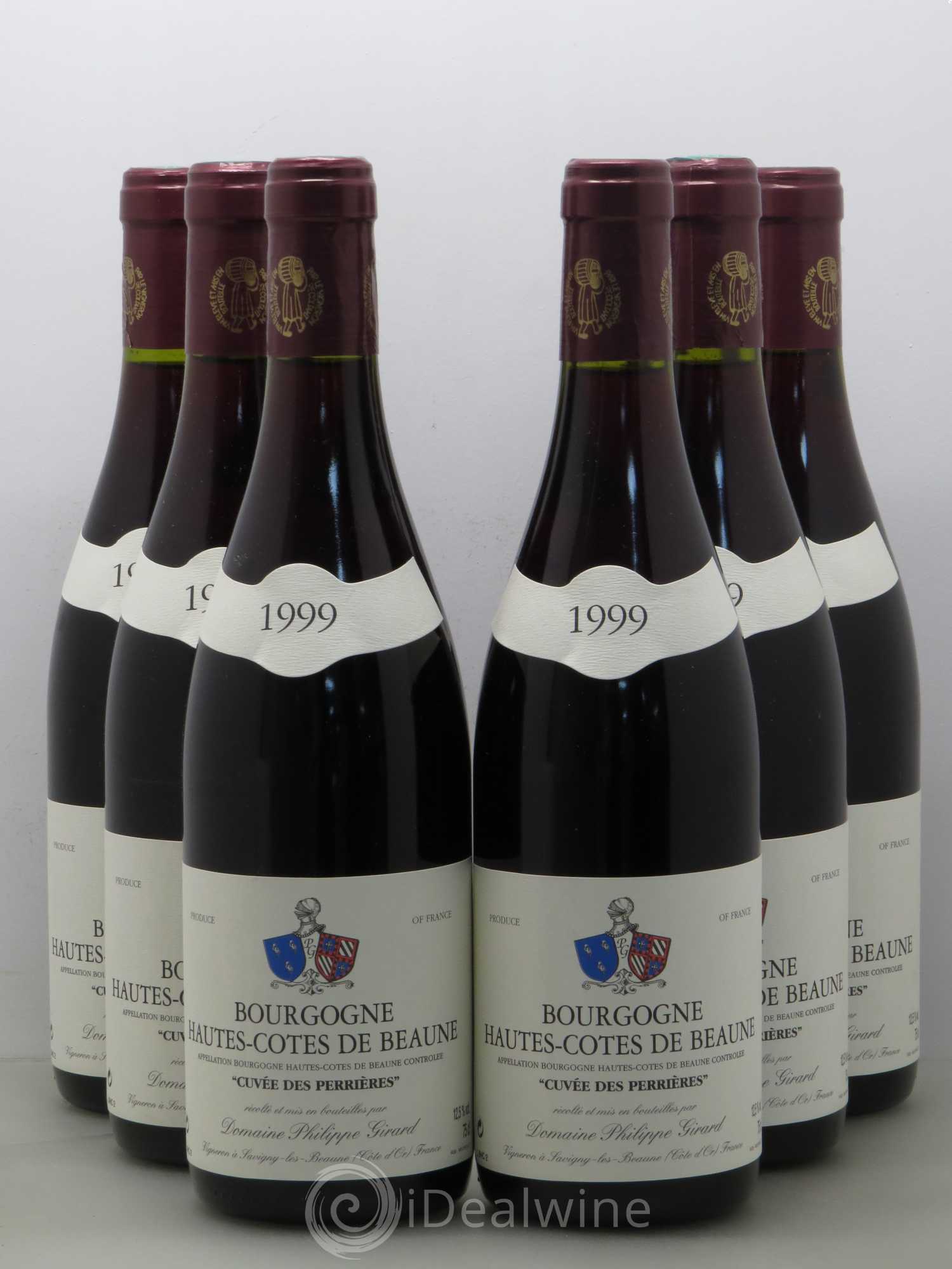 Hautes-Côtes de Beaune Cuvee Des Perrieres Domaine Philippe Girard (sans prix de réserve) 1999 - Posten von 6 Flaschen - 0