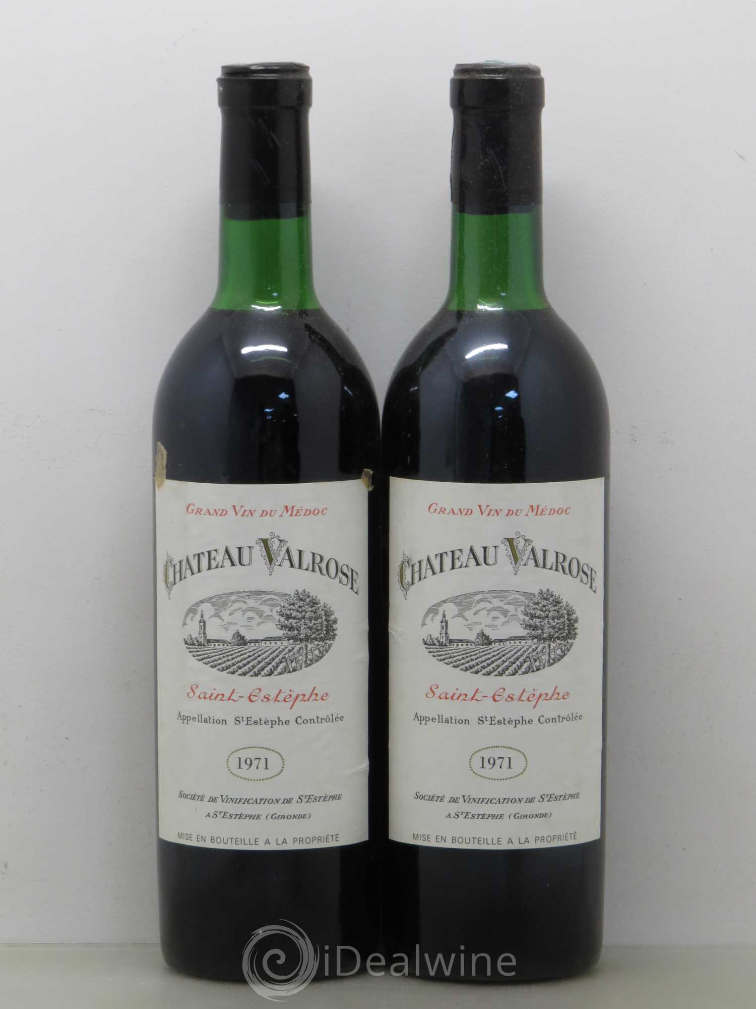 Château Valrose Cru Bourgeois 1971 - Lot de 2 bouteilles - 0