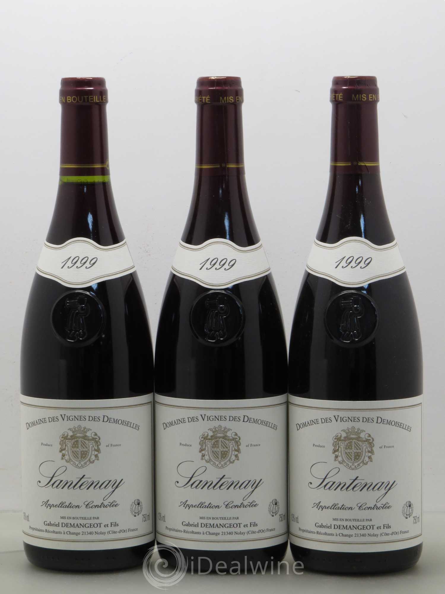 Santenay Gabriel Damangeot et fils Domaine des Vignes des demoiselles (sans prix de réserve) 1999 - Posten von 3 Flaschen - 0