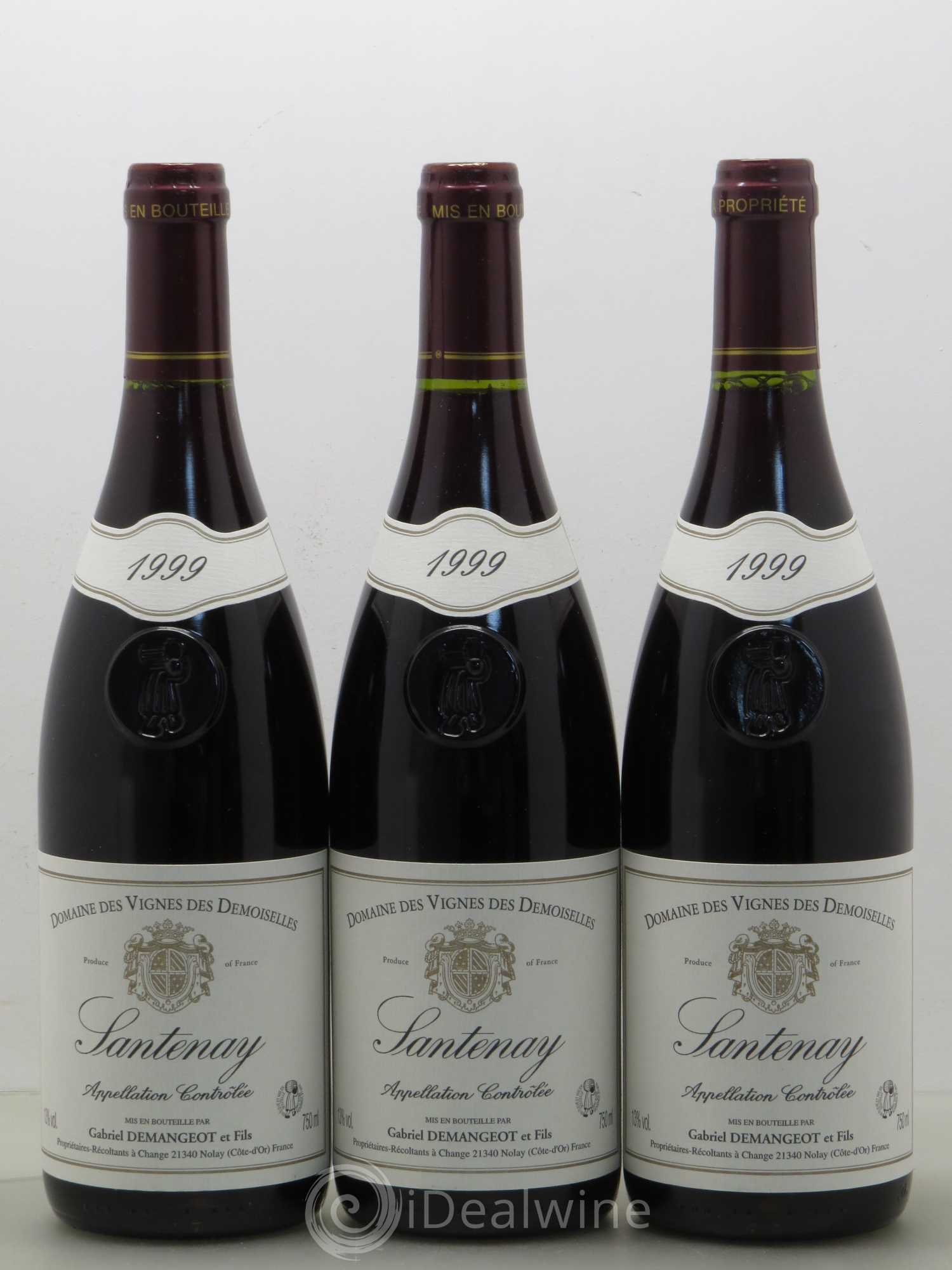 Santenay Gabriel Damangeot et fils Domaine des Vignes des demoiselles (sans prix de réserve) 1999 - Posten von 3 Flaschen - 0