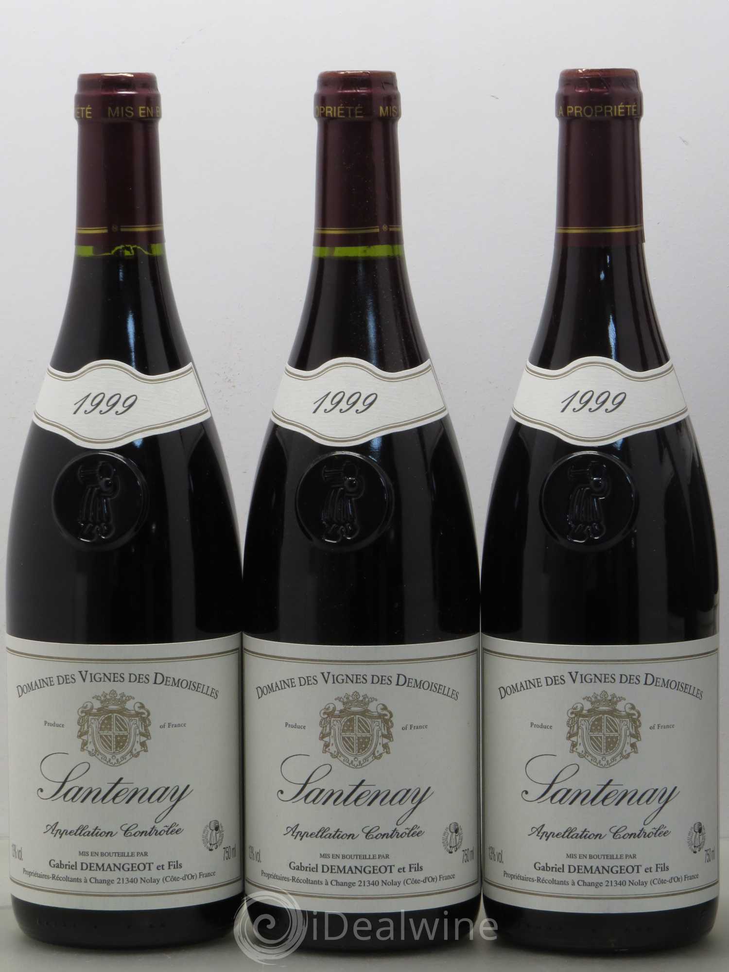 Santenay Gabriel Damangeot et fils Domaine des Vignes des demoiselles (sans prix de réserve) 1999 - Posten von 6 Flaschen - 1
