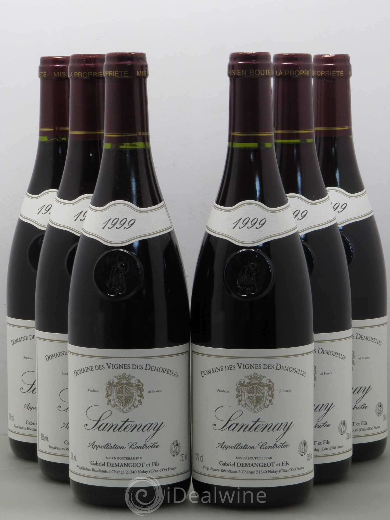 Santenay Gabriel Damangeot et fils Domaine des Vignes des demoiselles (sans prix de réserve) 1999 - Posten von 6 Flaschen - 0