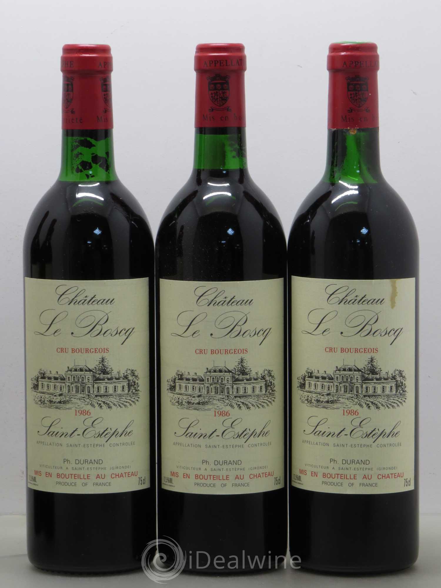Château le Boscq Cru Bourgeois (senza prezzo di riserva) 1986 - Lotto di 6 bottiglie - 1