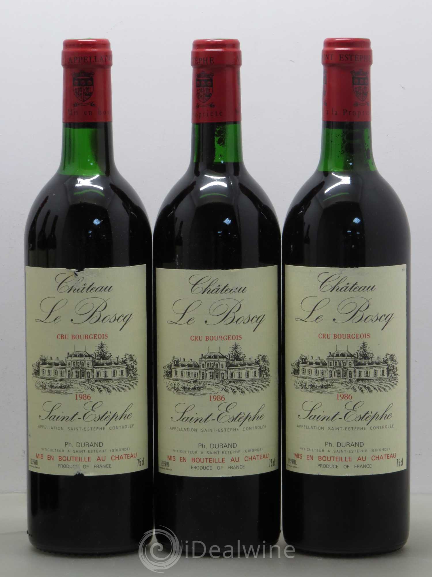 Château le Boscq Cru Bourgeois (sans prix de réserve) 1986 - Lot de 6 bouteilles - 1
