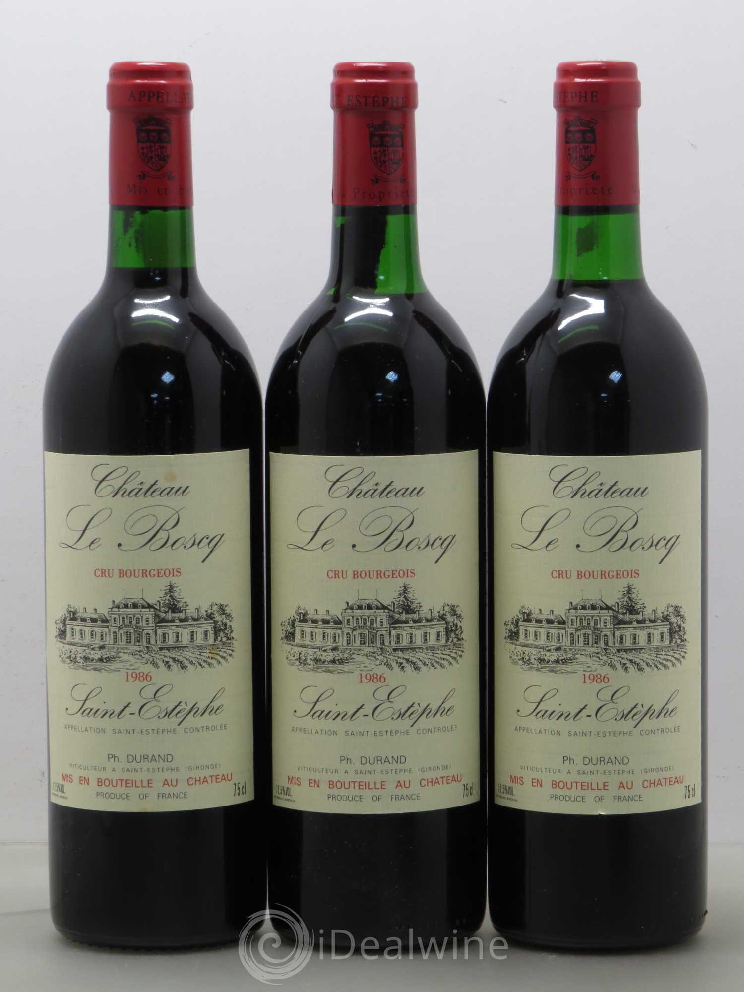 Château le Boscq Cru Bourgeois (sans prix de réserve) 1986 - Lot de 6 bouteilles - 2