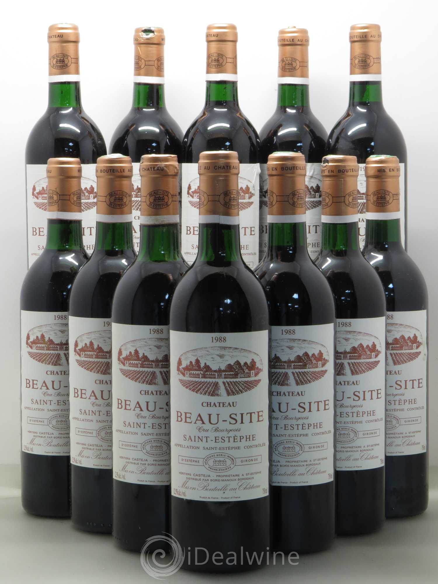 Château Beau Site Cru Bourgeois 1988 - Lot de 12 bouteilles - 0