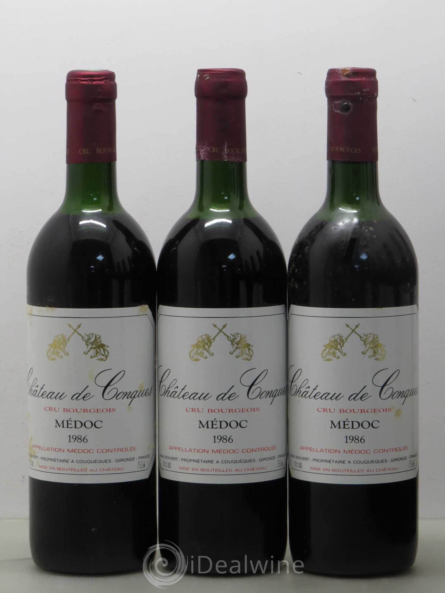 Médoc Château de Conques (sans prix de réserve) 1986 - Lot de 12 bouteilles - 2
