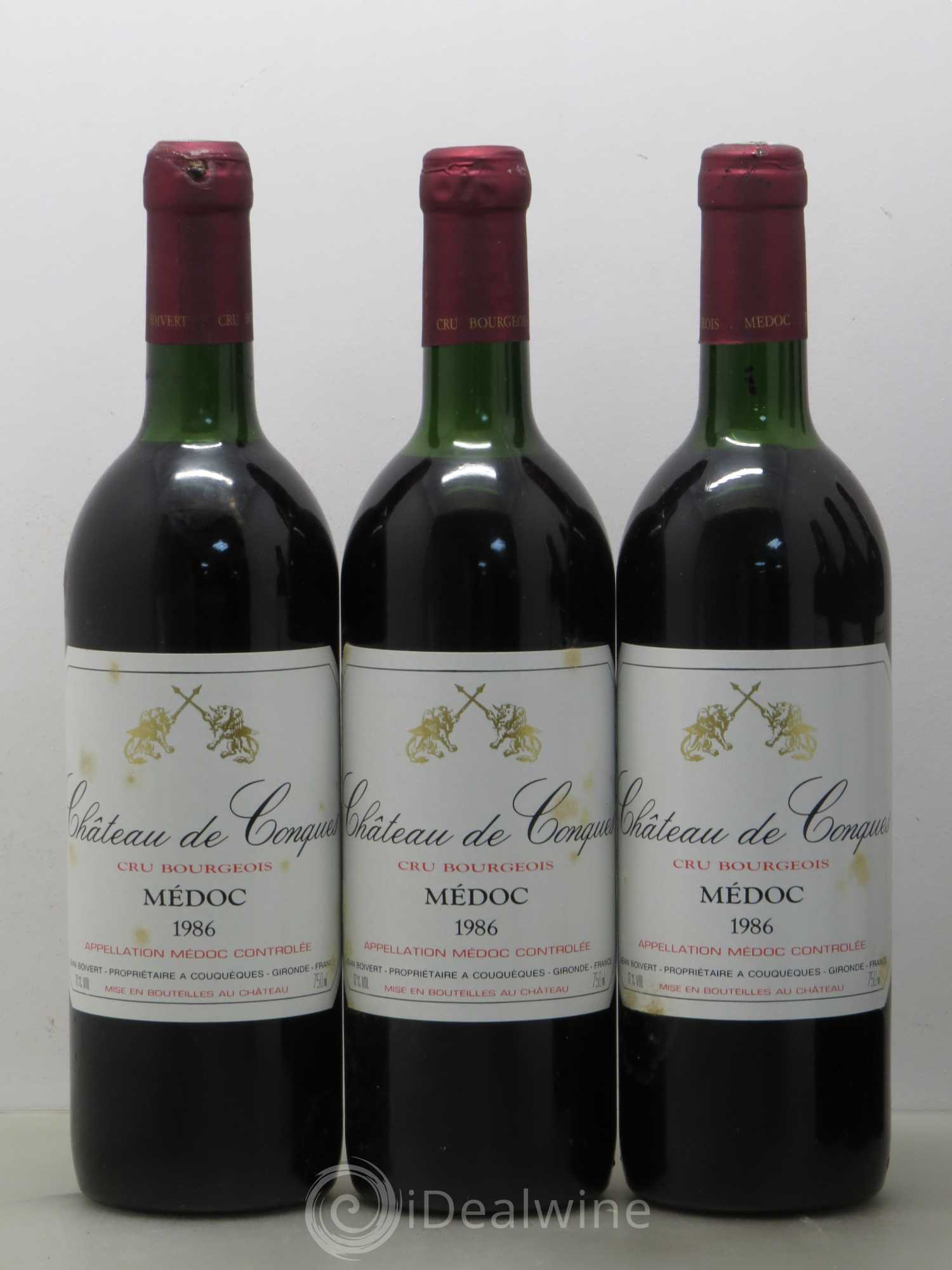Médoc Château de Conques (sans prix de réserve) 1986 - Lot de 12 bouteilles - 3