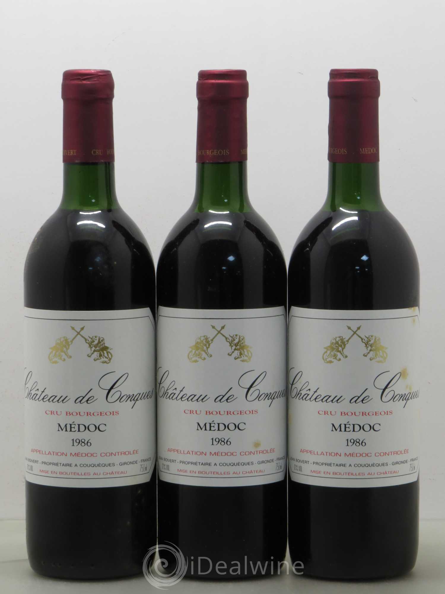 Médoc Château de Conques (sans prix de réserve) 1986 - Lot de 12 bouteilles - 4