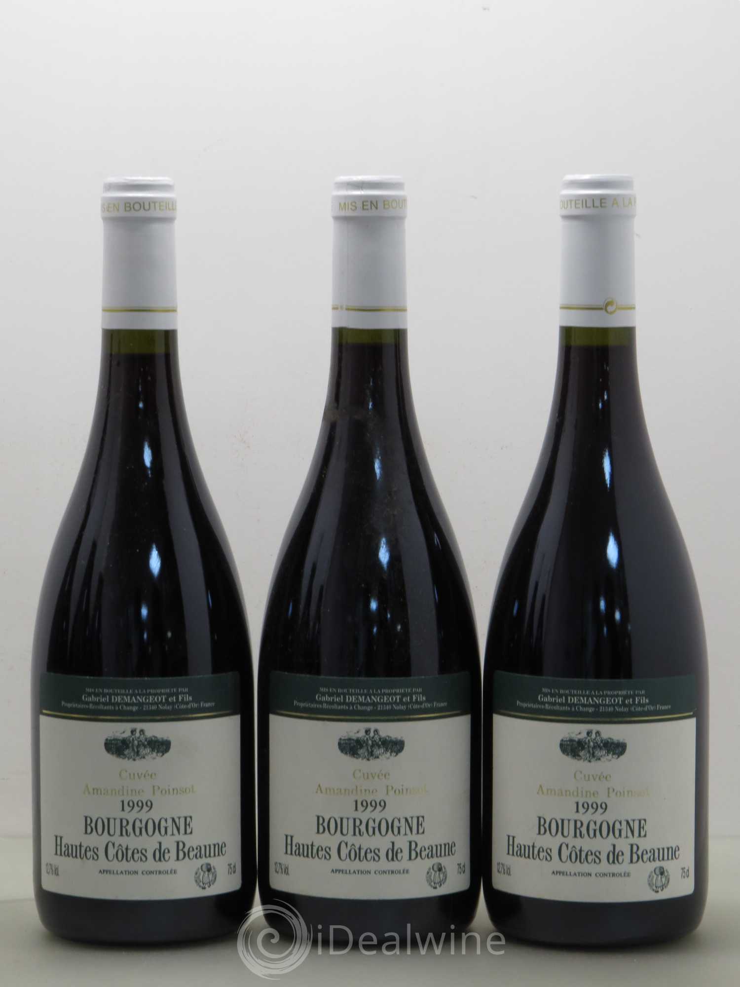 Hautes-Côtes de Beaune Cuvee Amandine Poinsot Gabriel Demangeot (sans prix de réserve) 1999 - Posten von 6 Flaschen - 1