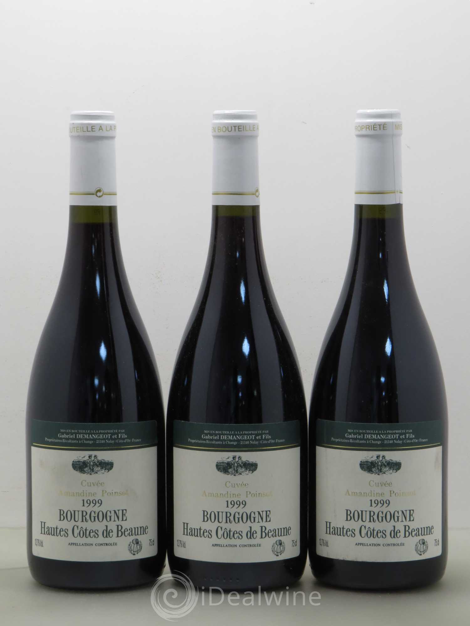 Hautes-Côtes de Beaune Cuvee Amandine Poinsot Gabriel Demangeot (sans prix de réserve) 1999 - Posten von 6 Flaschen - 2
