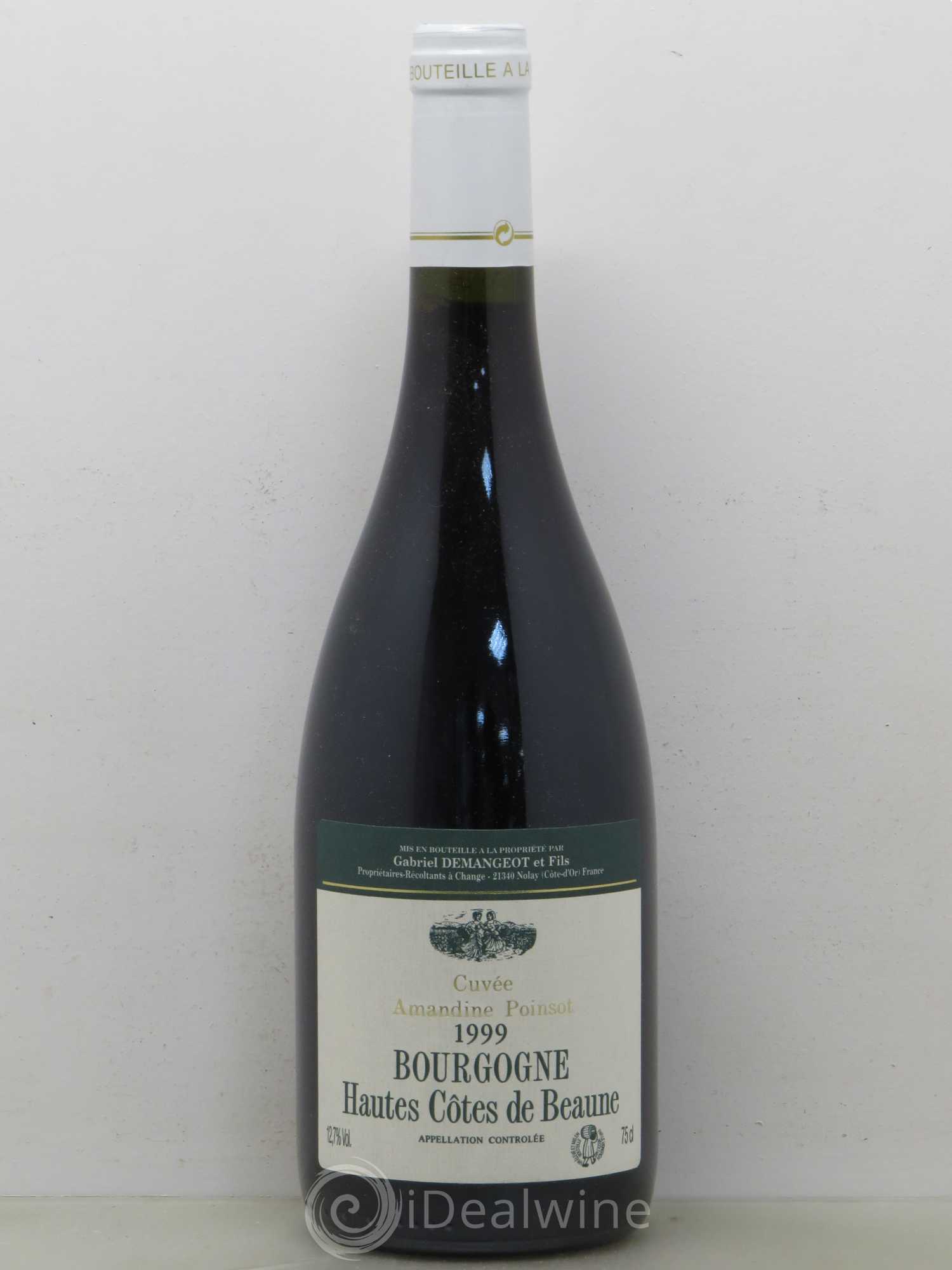 Hautes-Côtes de Beaune Cuvee Amandine Poinsot Gabriel Demangeot 1999 - Posten von 1 Flasche - 0