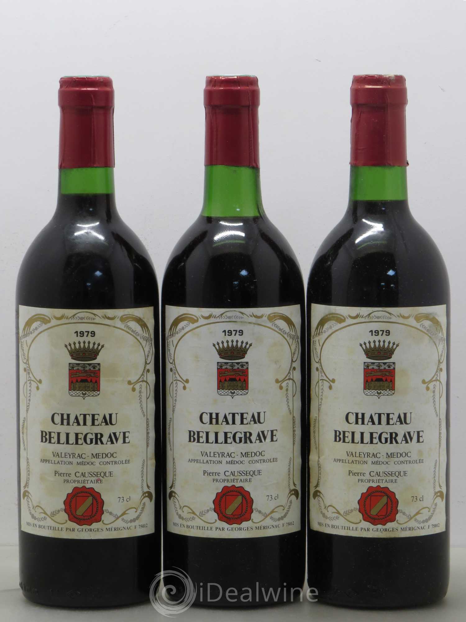 Médoc Château Bellegrave (sans prix de réserve) 1979 - Posten von 3 Flaschen - 0